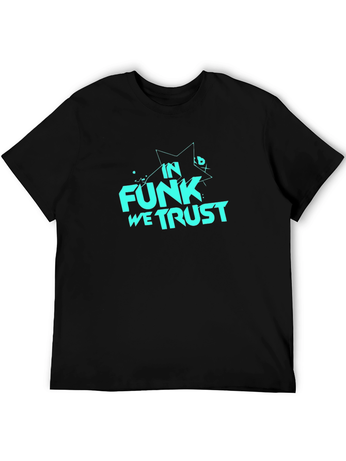 In Funk We Trust Black Graphic Tee