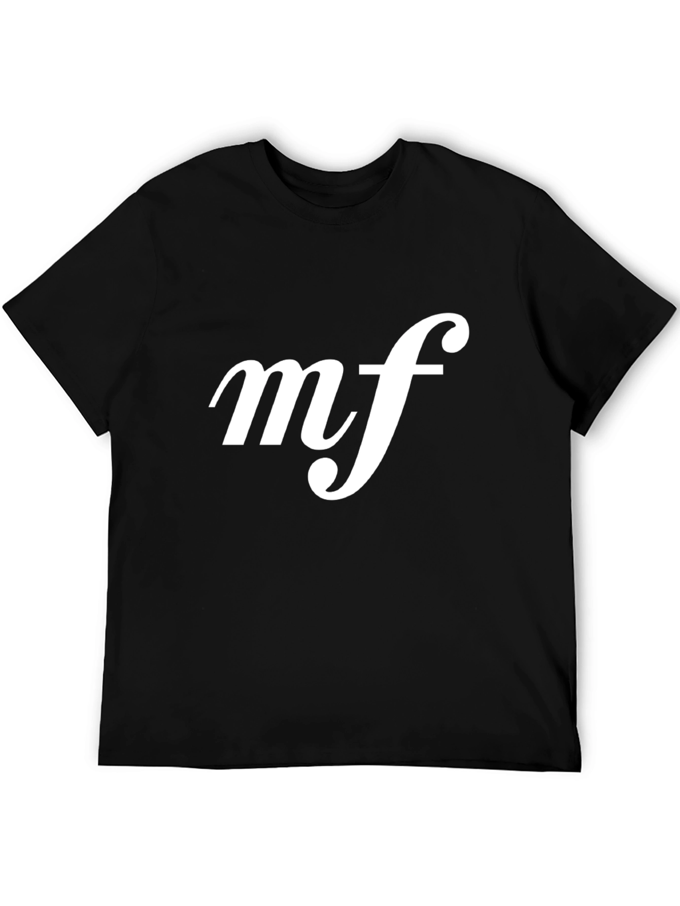 Musical Expression Tee: Black MF Print Shirt