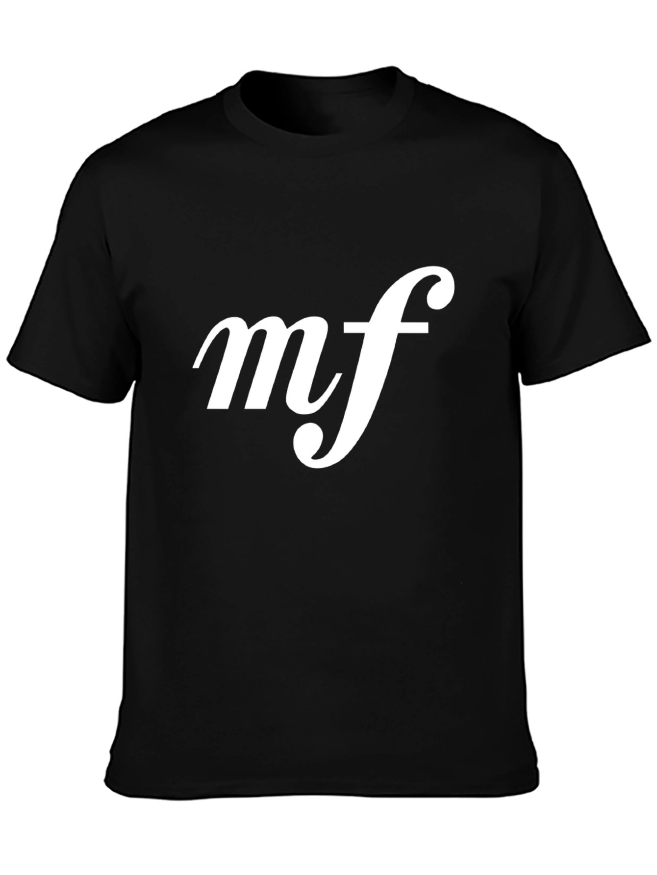Musical Expression Tee: Black MF Print Shirt