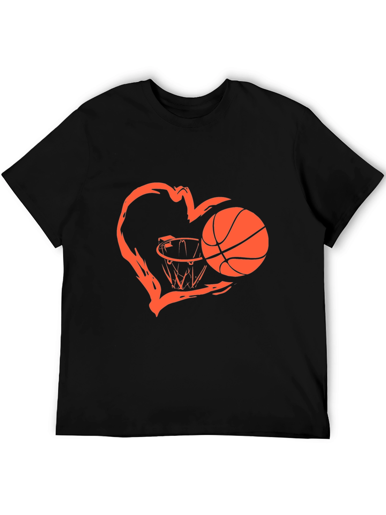Basketball Heart Graphic T-Shirt