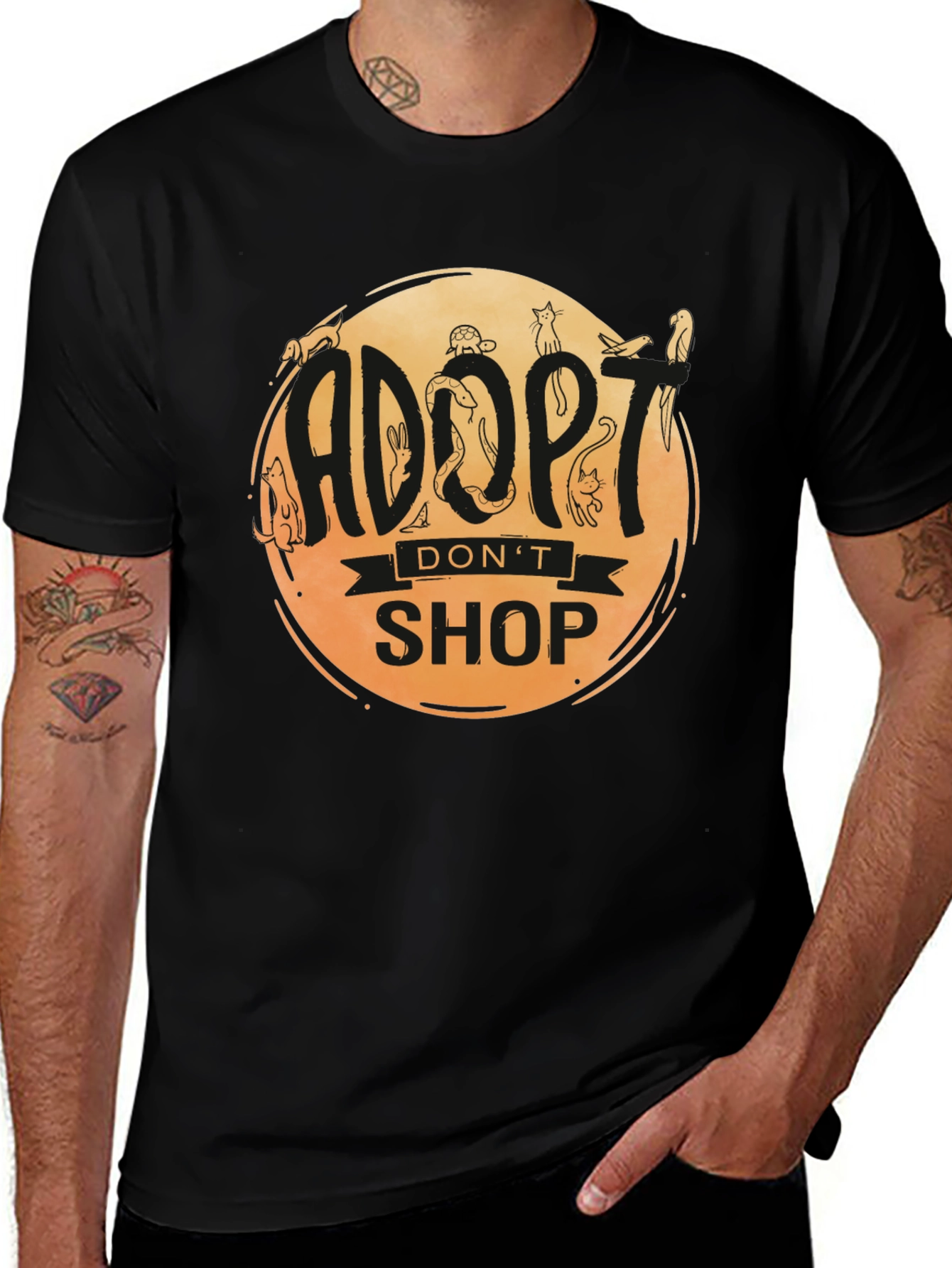 Adopt Dont Shop Graphic Tee