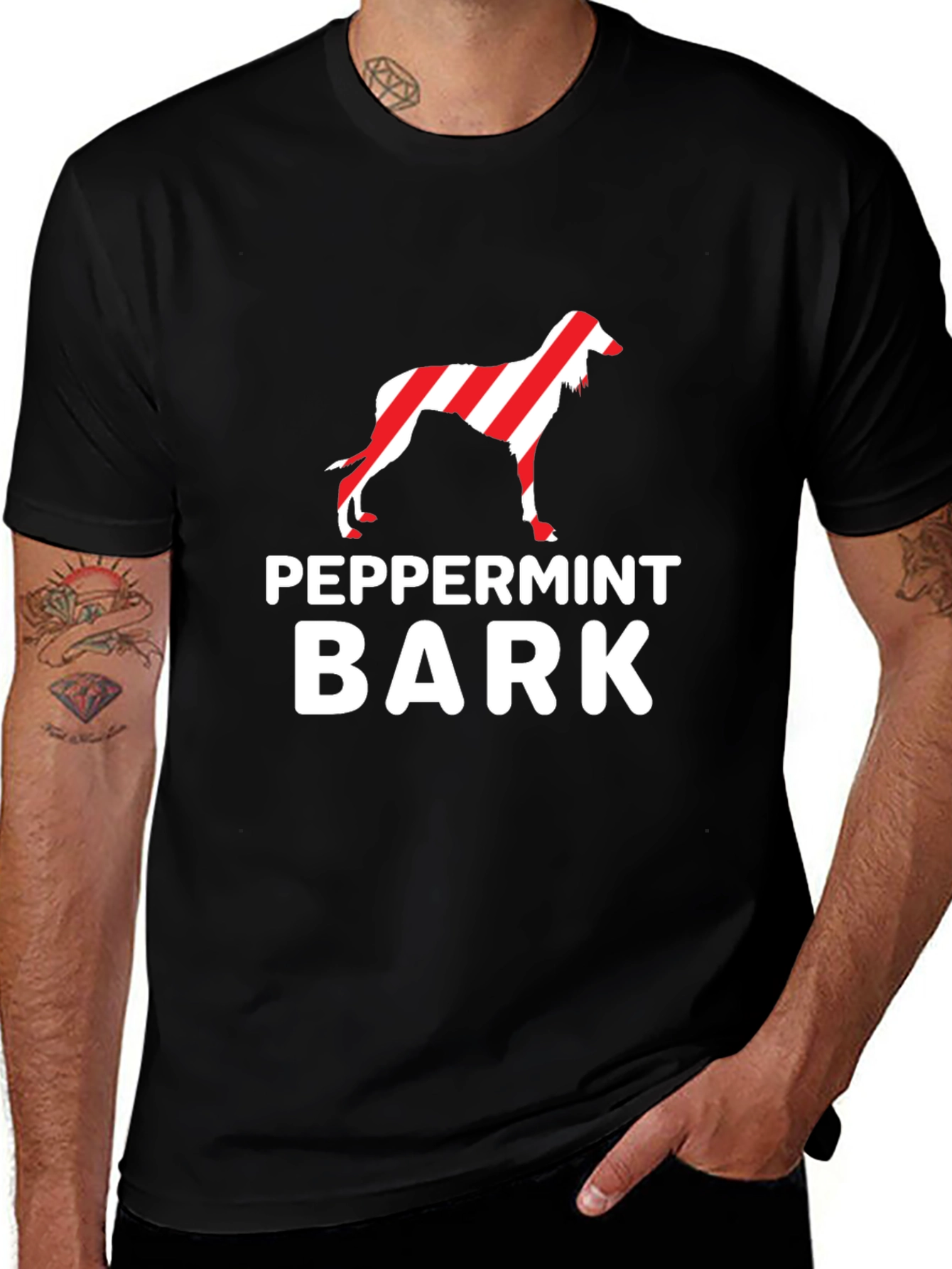 Peppermint Bark Dog Graphic T-Shirt