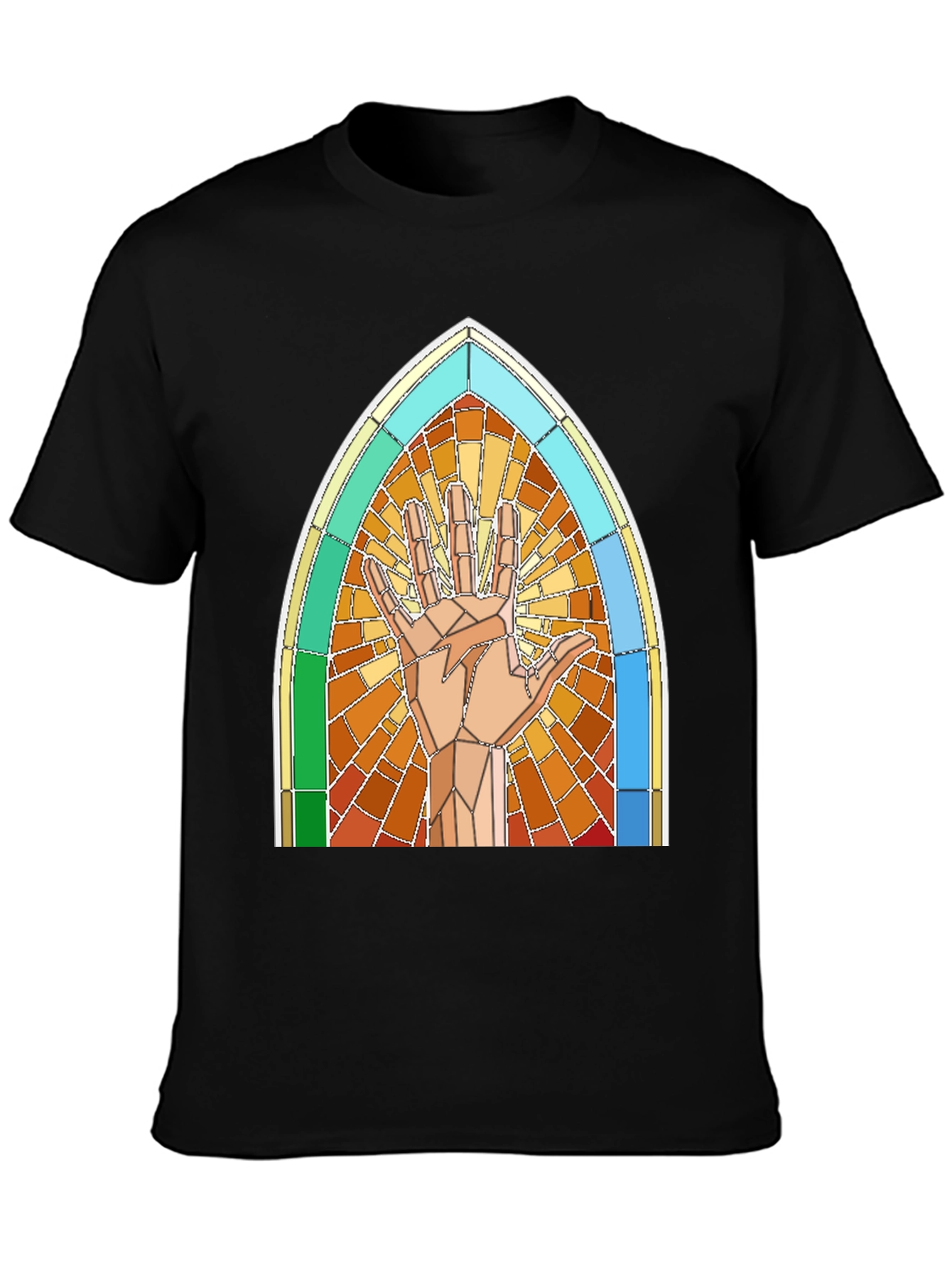 Live Long and Prosper Stained Glass T-Shirt