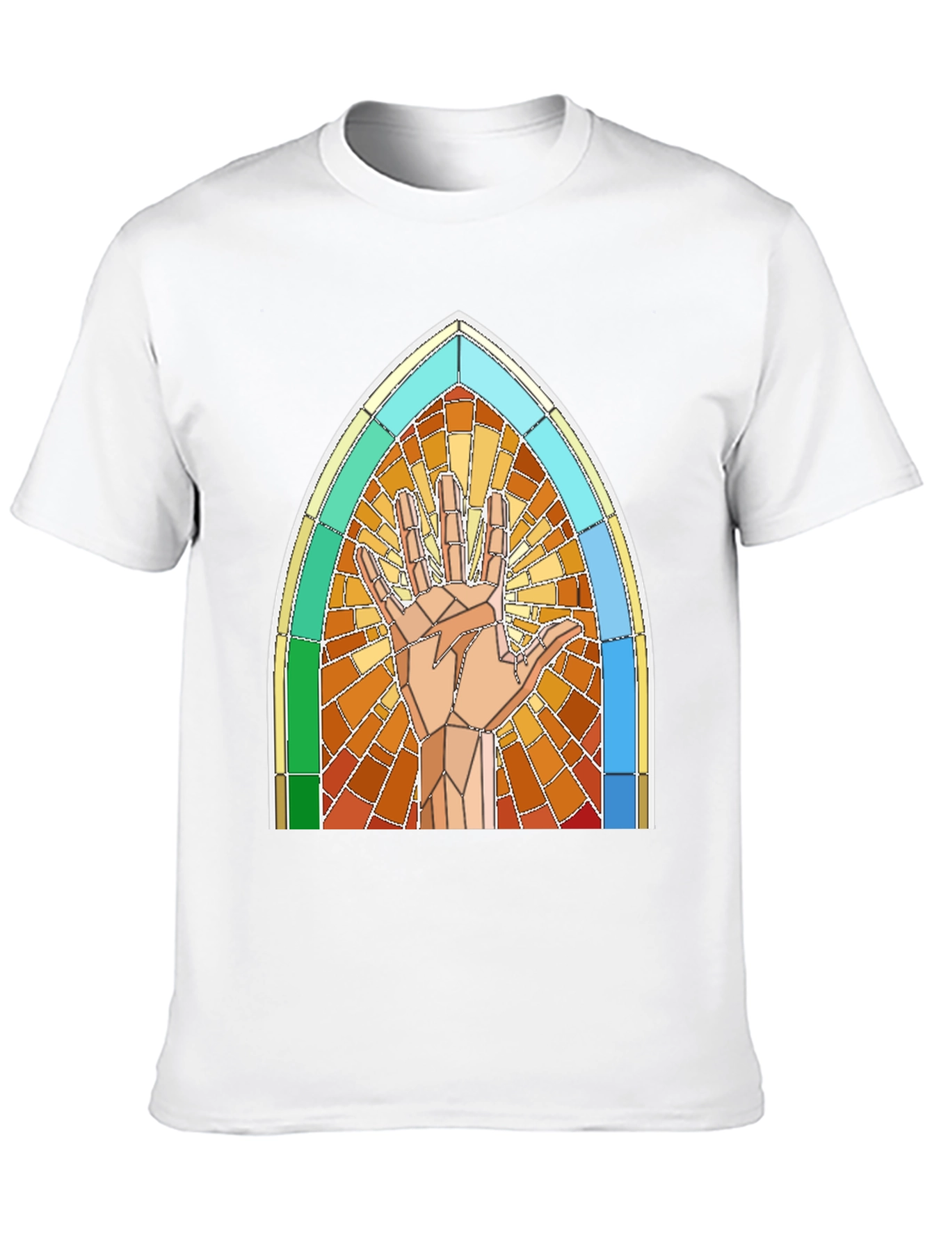 Live Long and Prosper Stained Glass T-Shirt