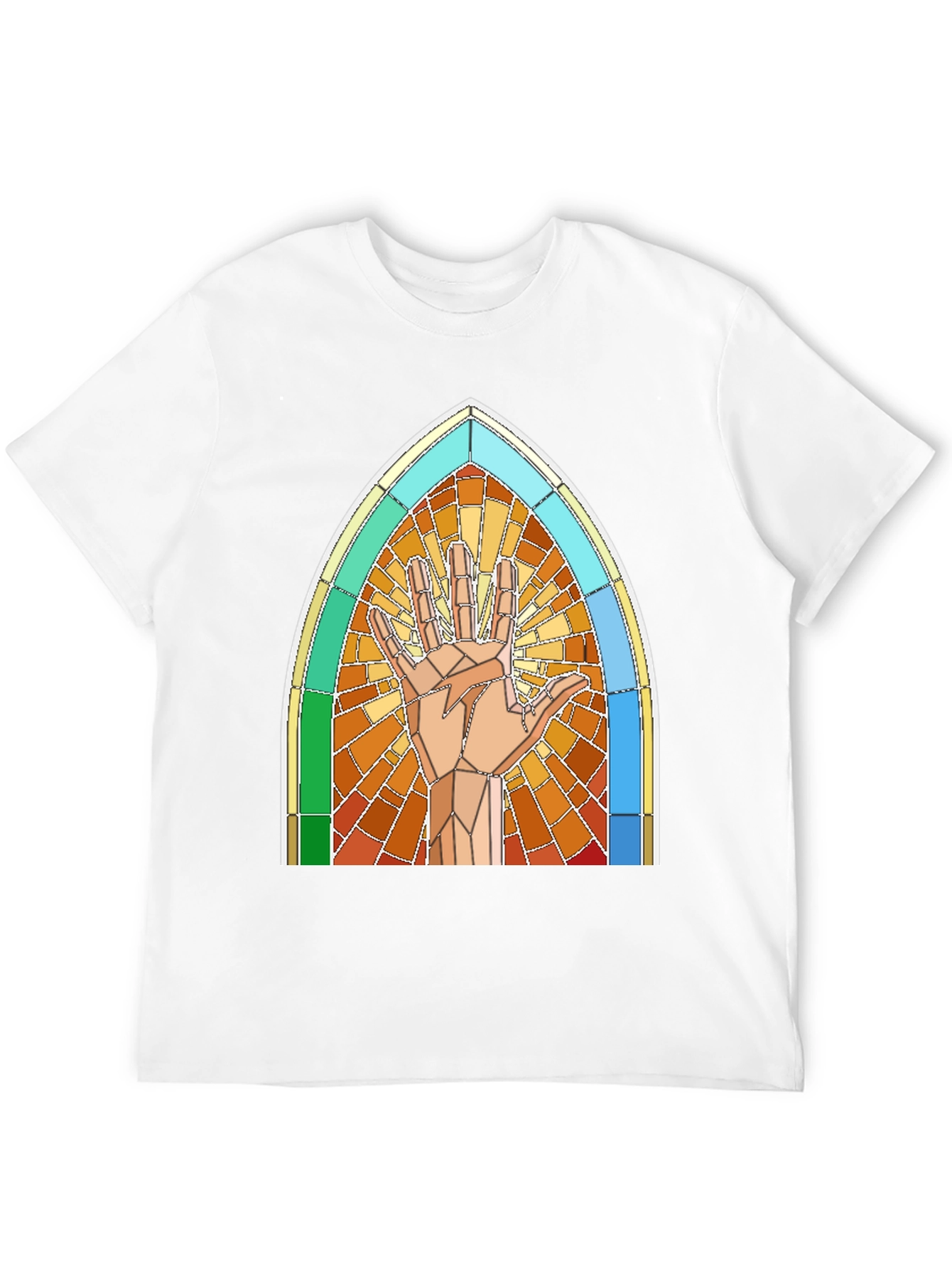 Live Long and Prosper Stained Glass T-Shirt