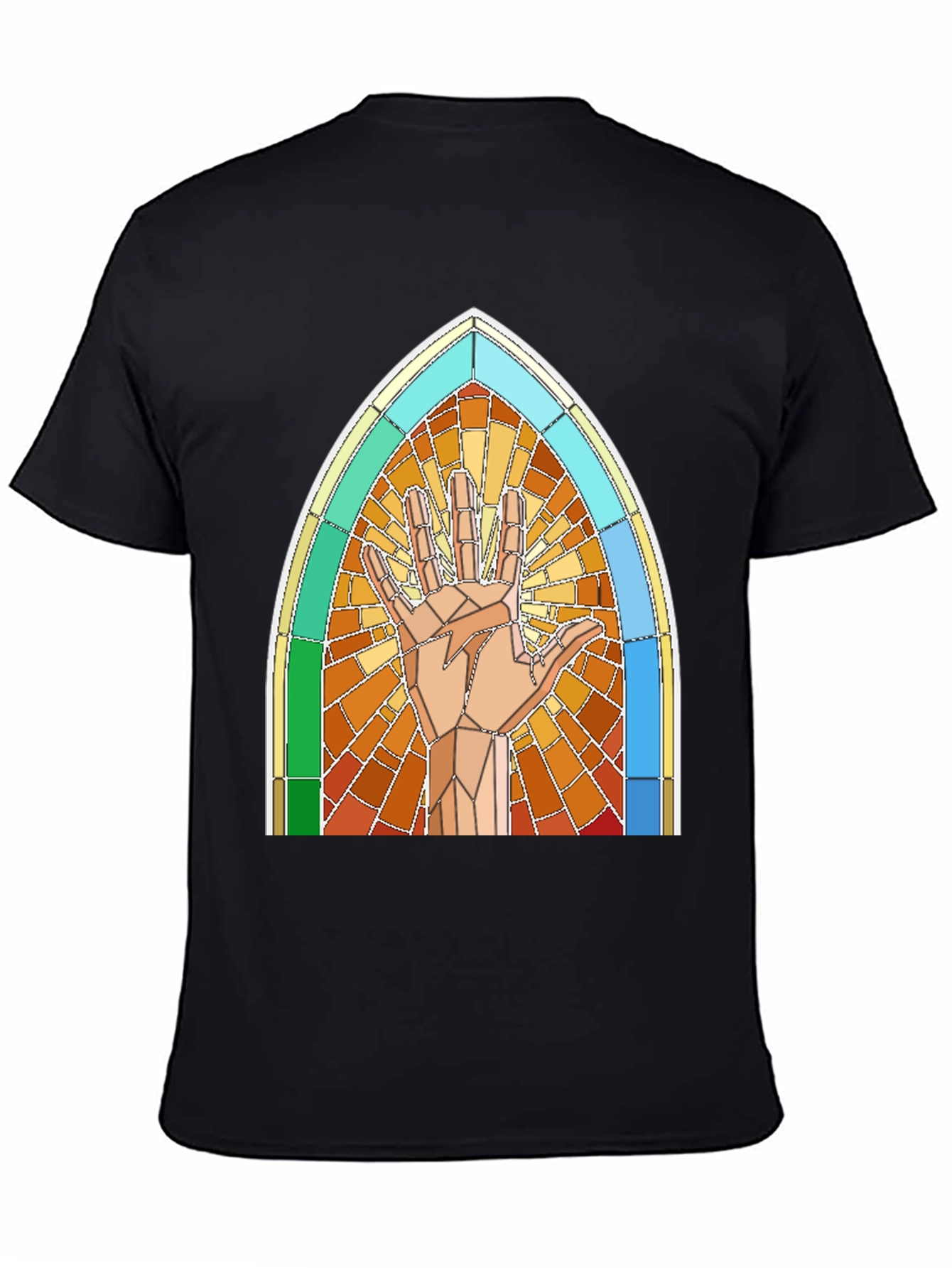 Live Long and Prosper Stained Glass T-Shirt