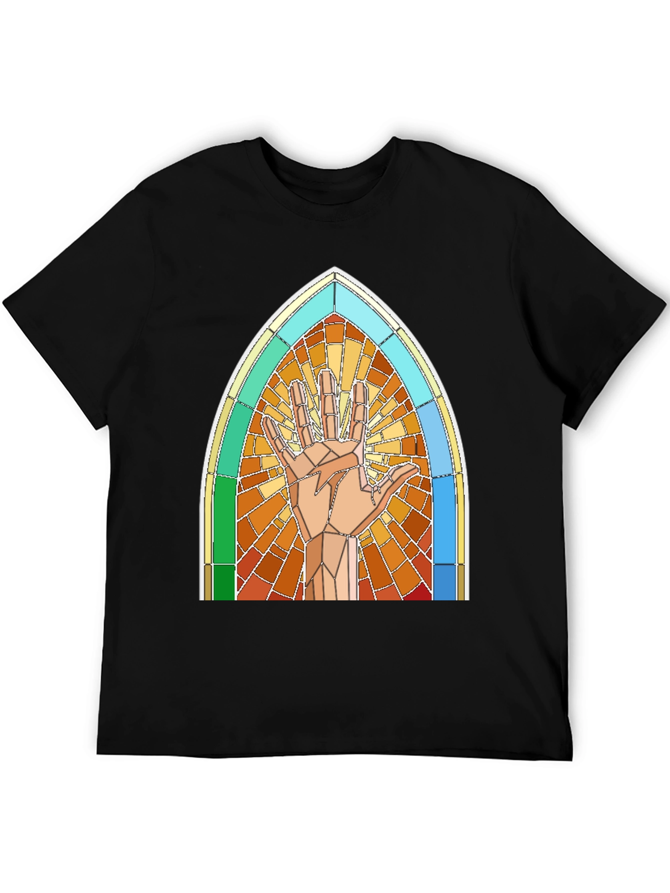 Live Long and Prosper Stained Glass T-Shirt
