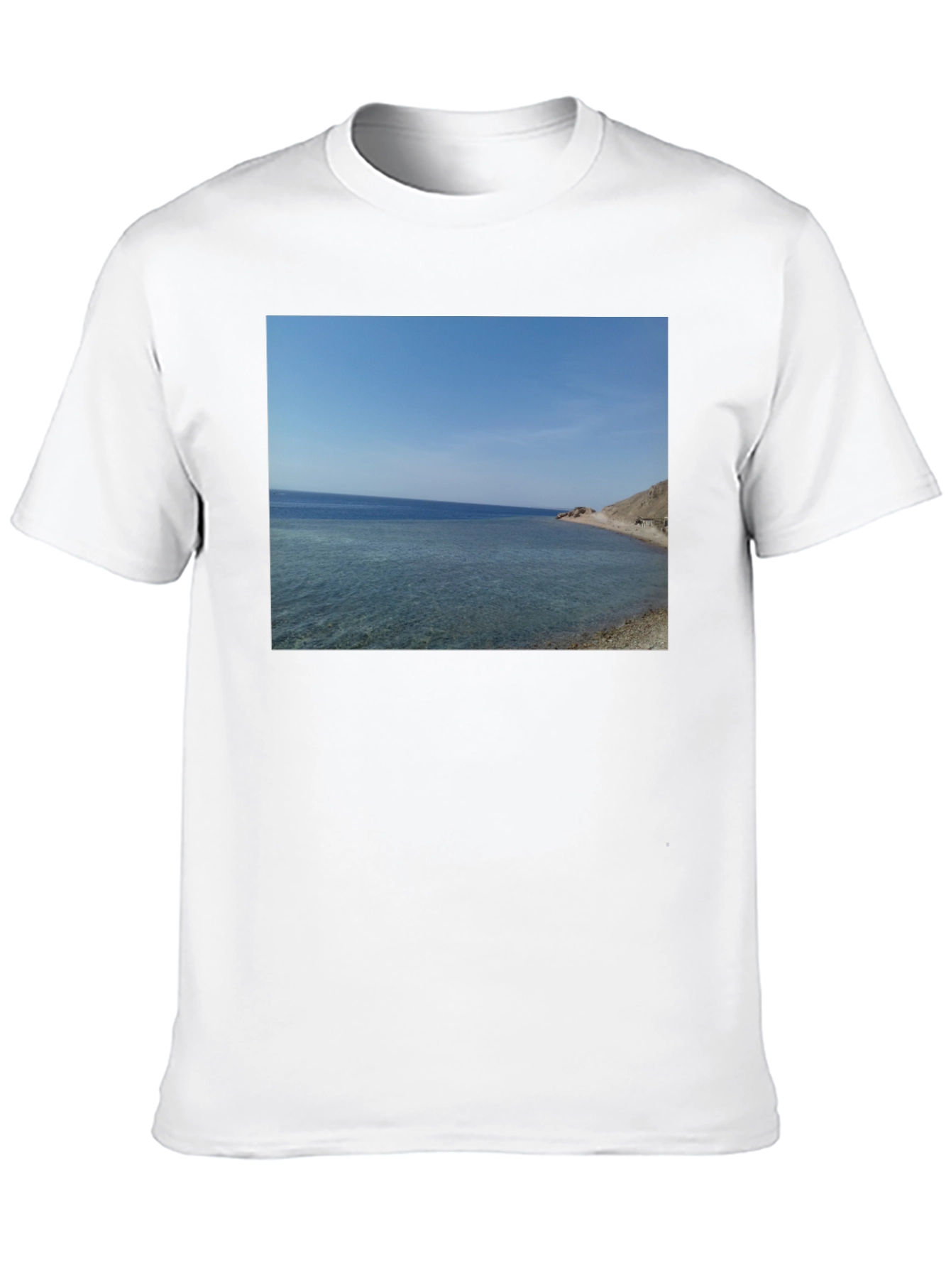 Beach View Graphic Tee - Classic Black