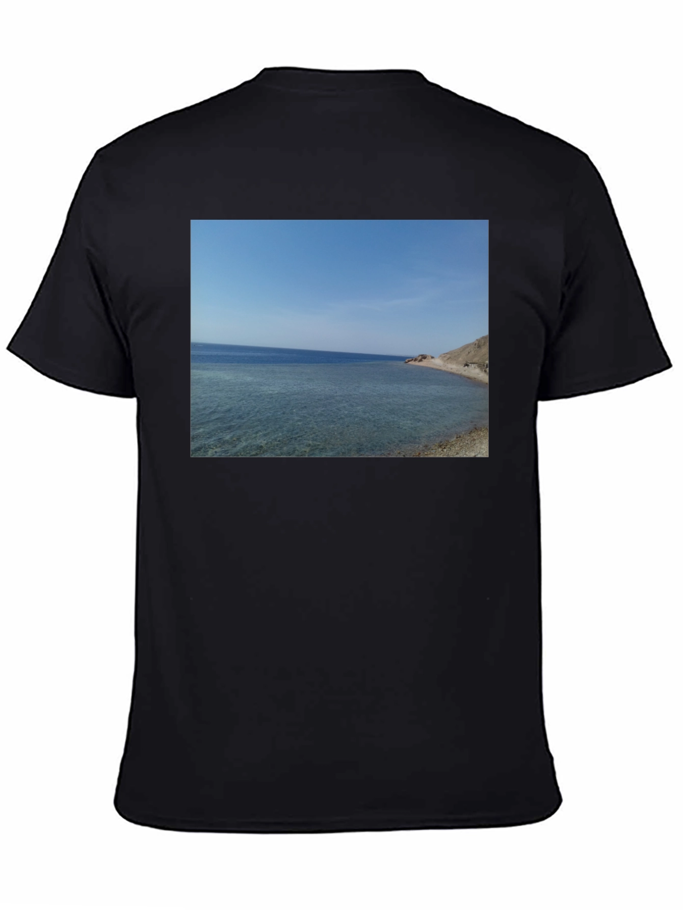 Beach View Graphic Tee - Classic Black