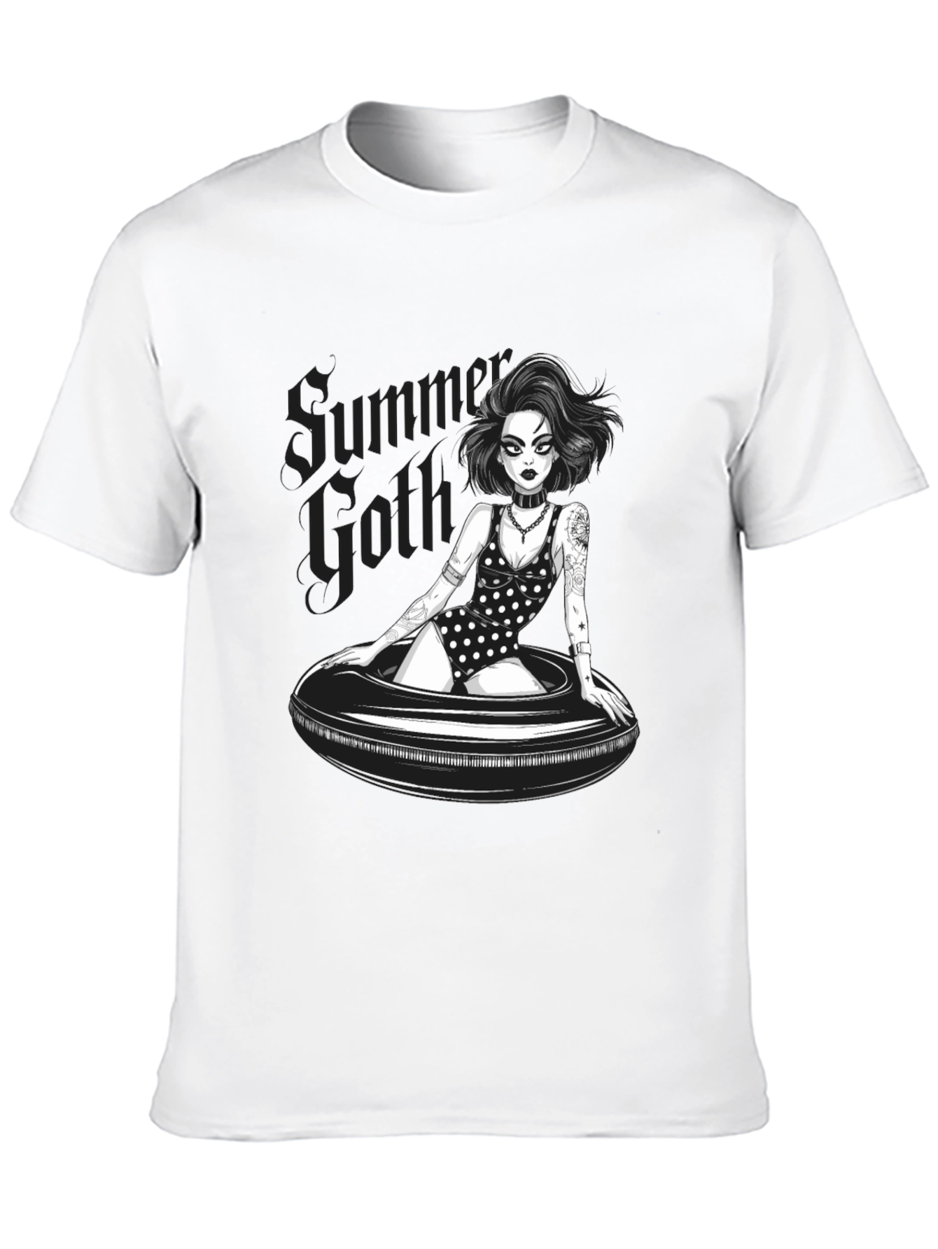 Summer Goth T-Shirt - Dark Humor Graphic Tee