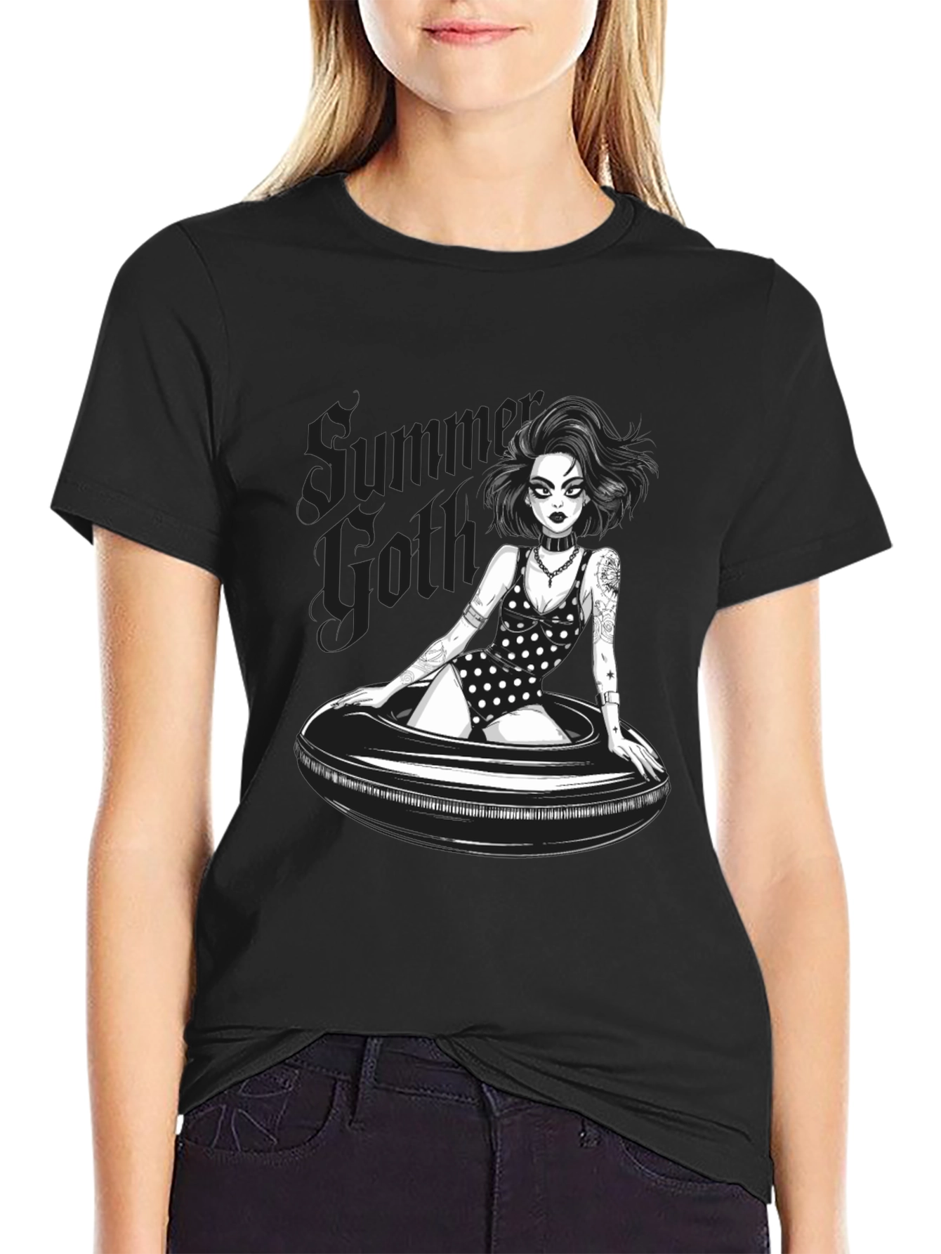 Summer Goth T-Shirt - Dark Humor Graphic Tee