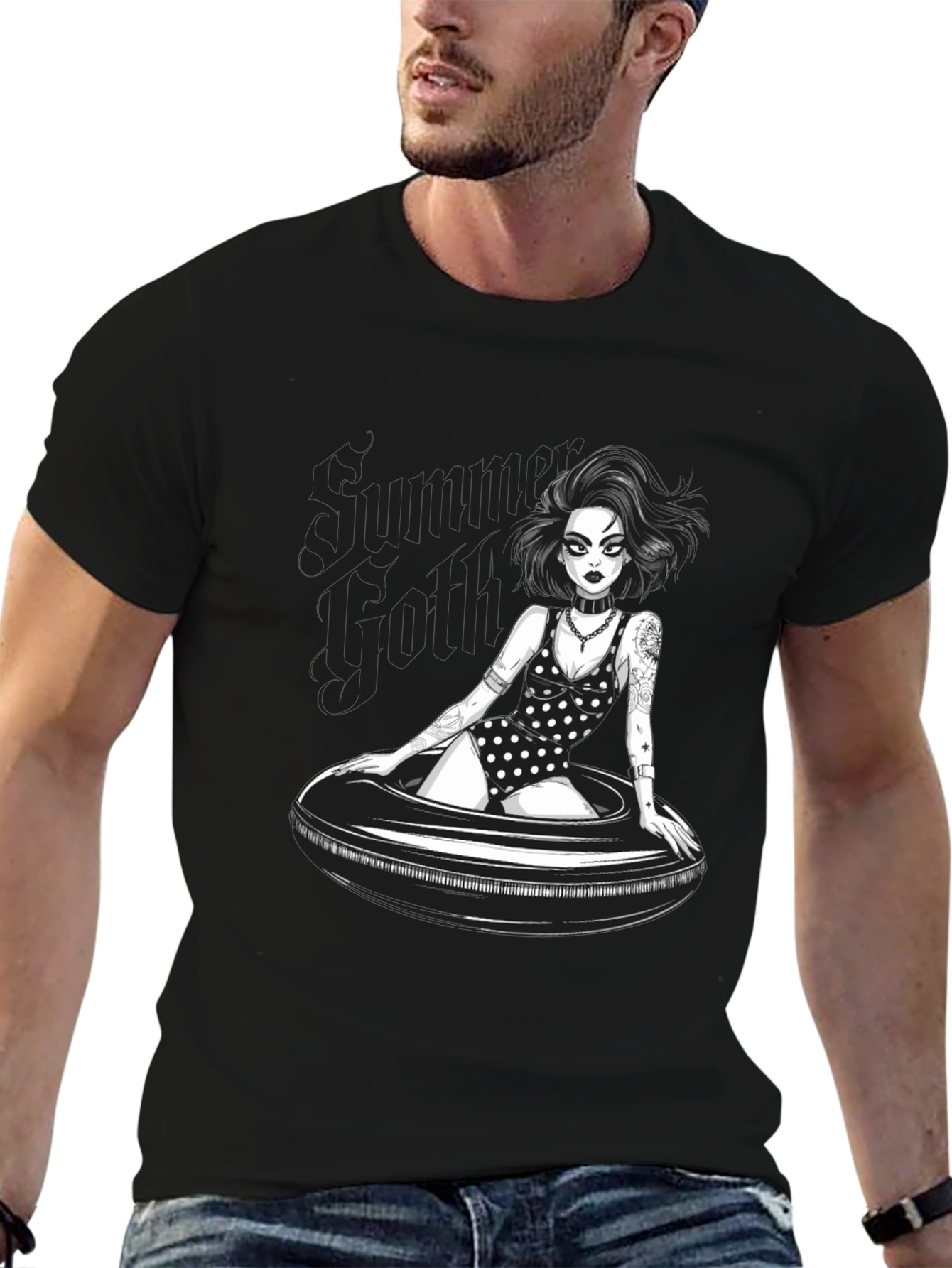 Summer Goth T-Shirt - Dark Humor Graphic Tee
