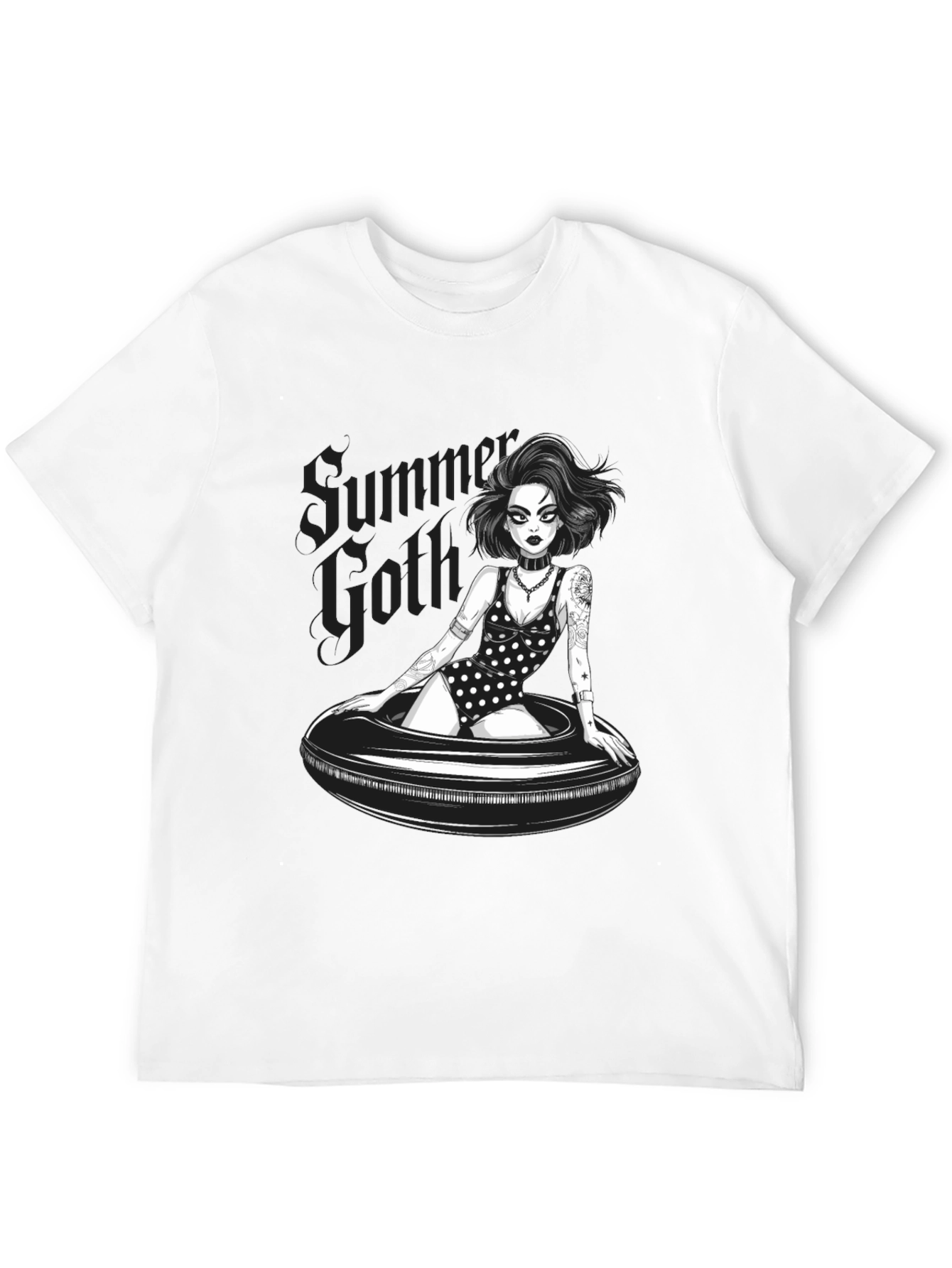 Summer Goth T-Shirt - Dark Humor Graphic Tee