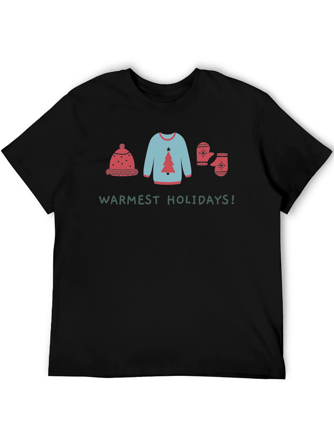 Warmest Holidays Graphic Tee - Winter Outfit Shirt