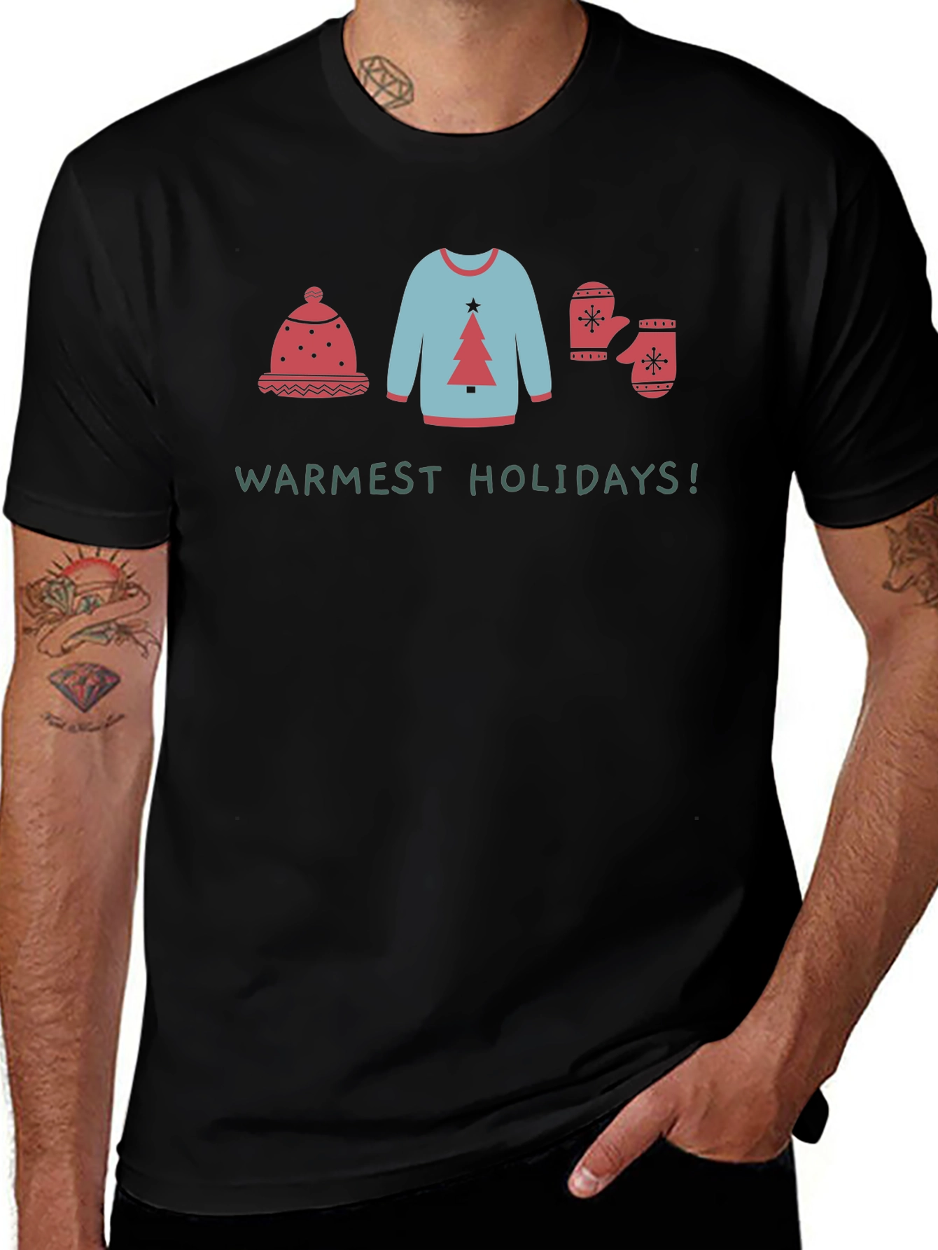 Warmest Holidays Graphic Tee - Winter Outfit Shirt