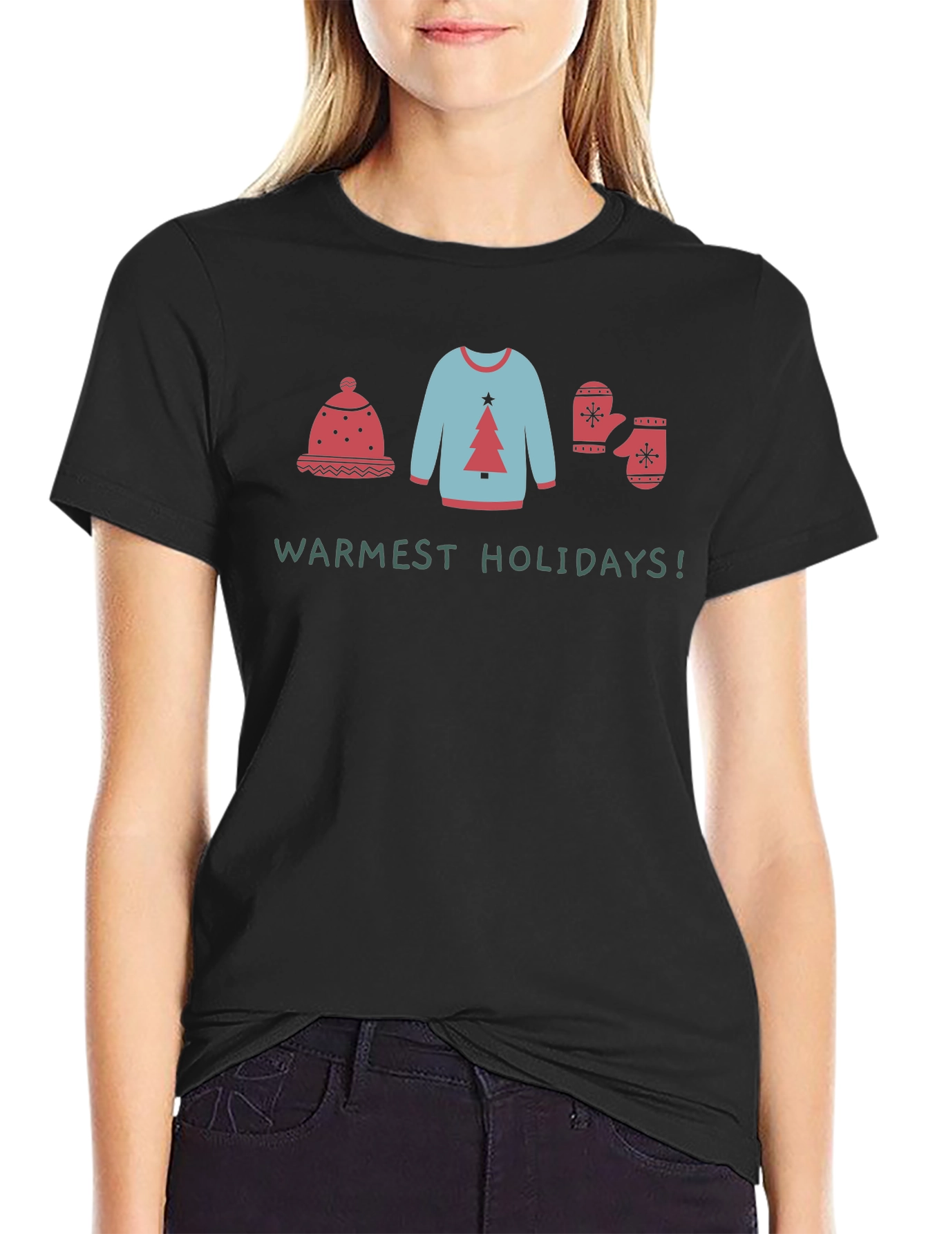 Warmest Holidays Graphic Tee - Winter Outfit Shirt
