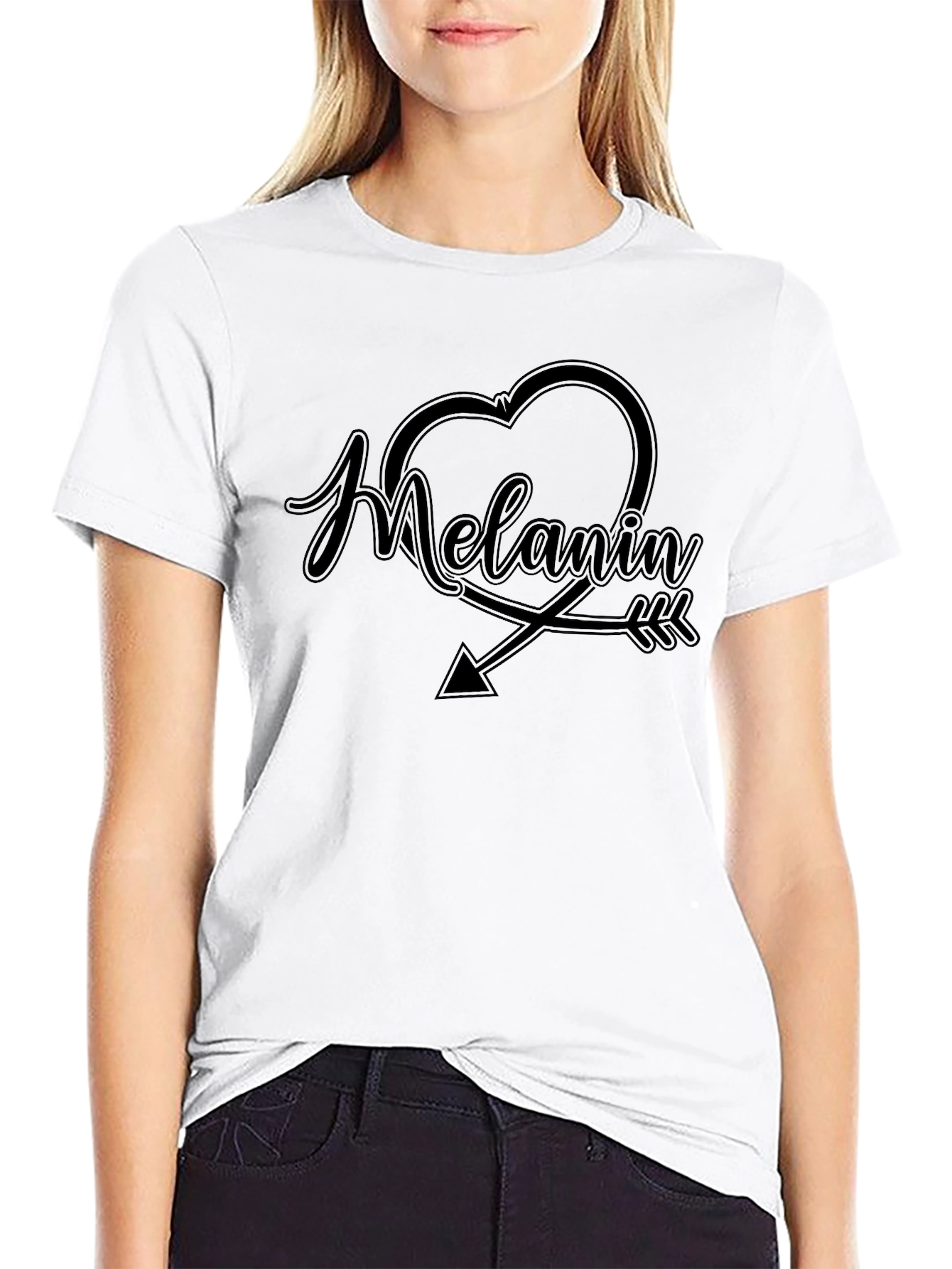 Melanin Heart Arrow Graphic Tee - Unisex