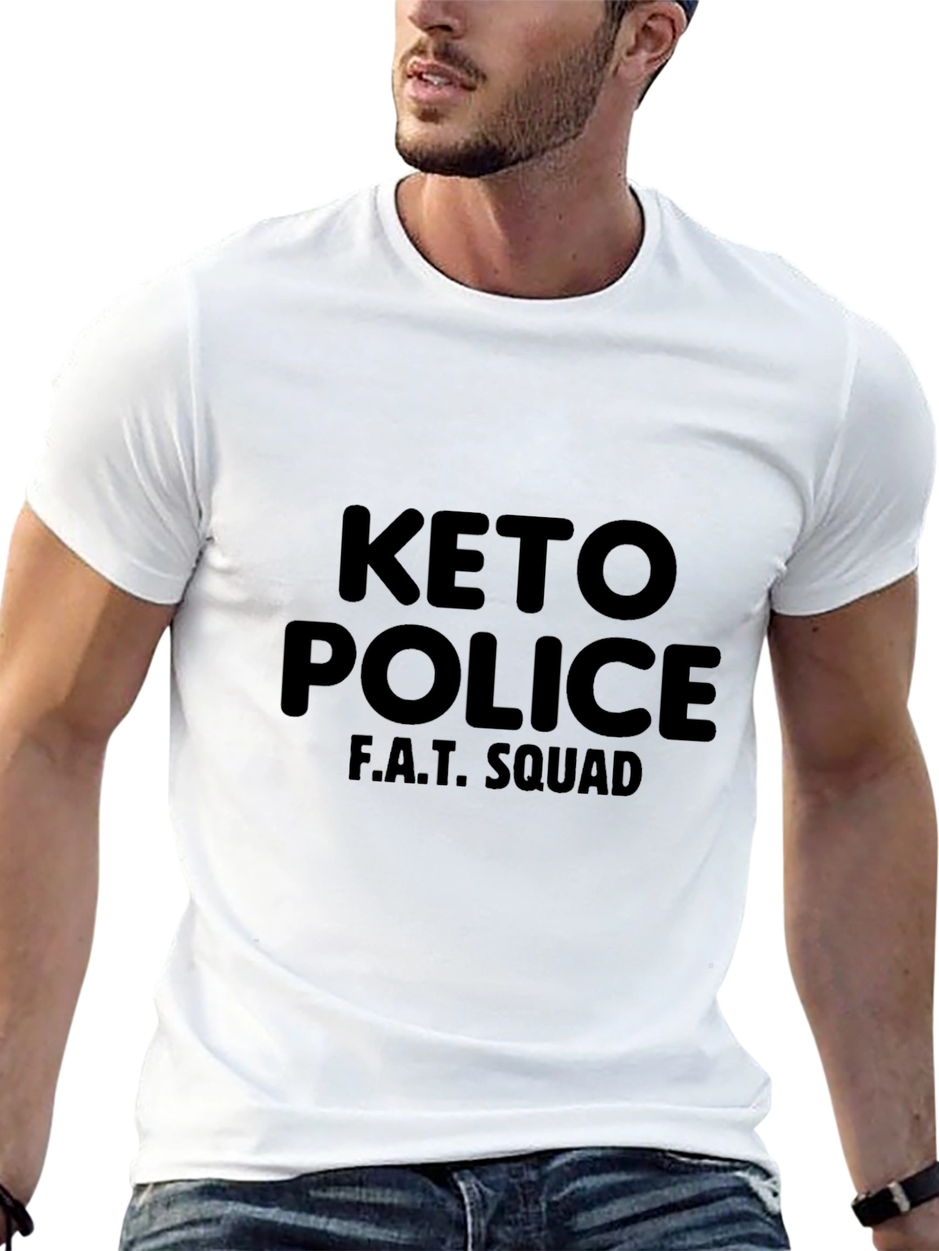 Keto Police F.A.T. Squad Black T-Shirt