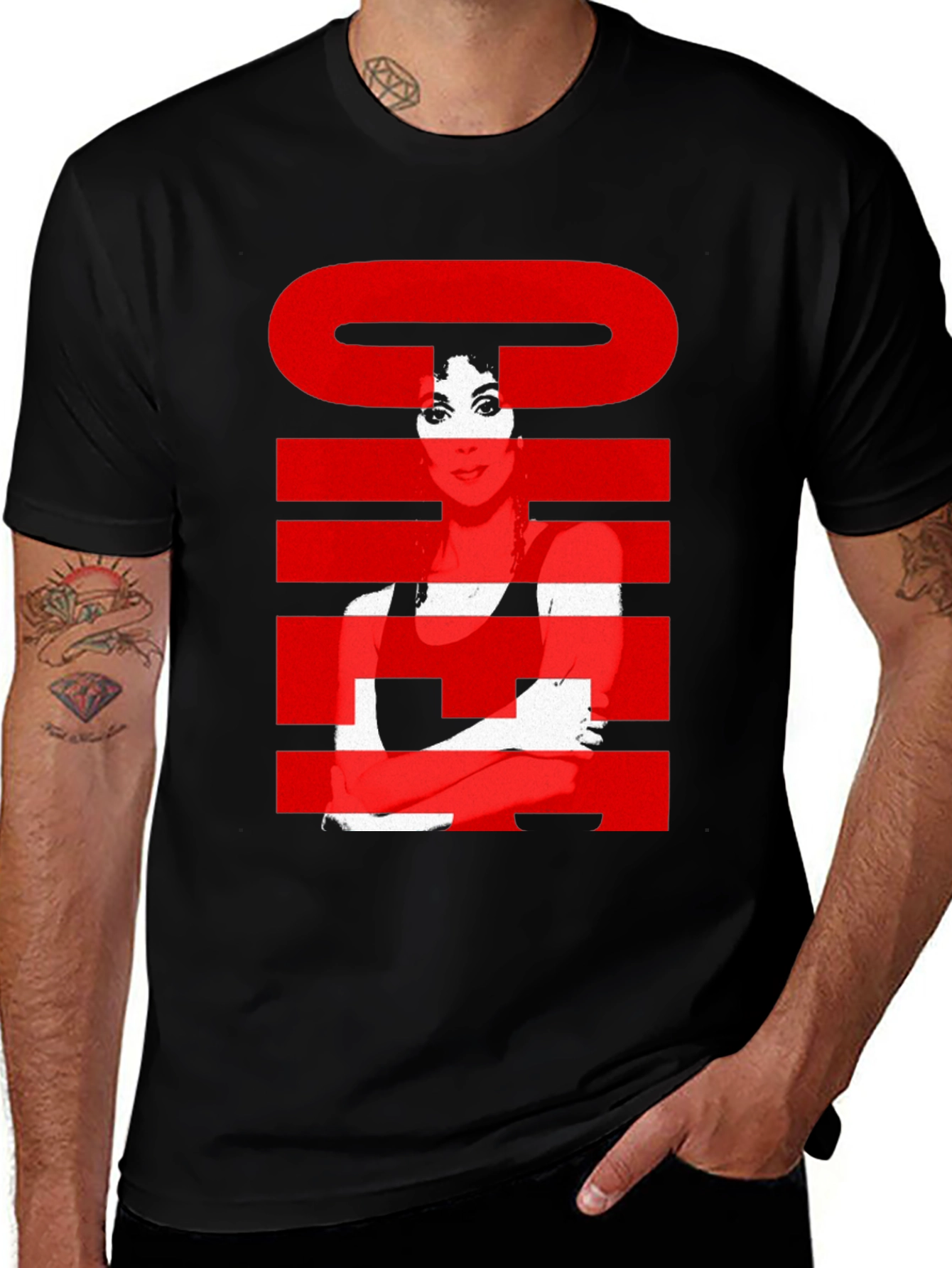 Cher Graphic T-Shirt - Black