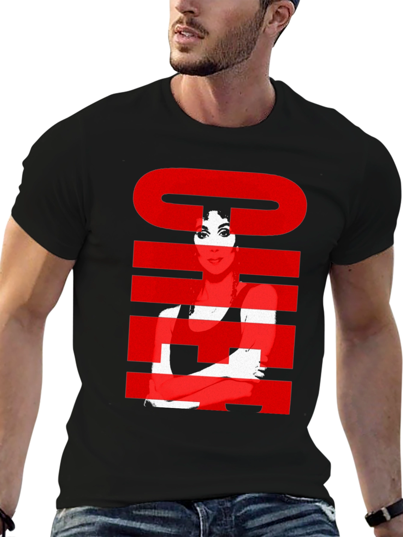 Cher Graphic T-Shirt - Black
