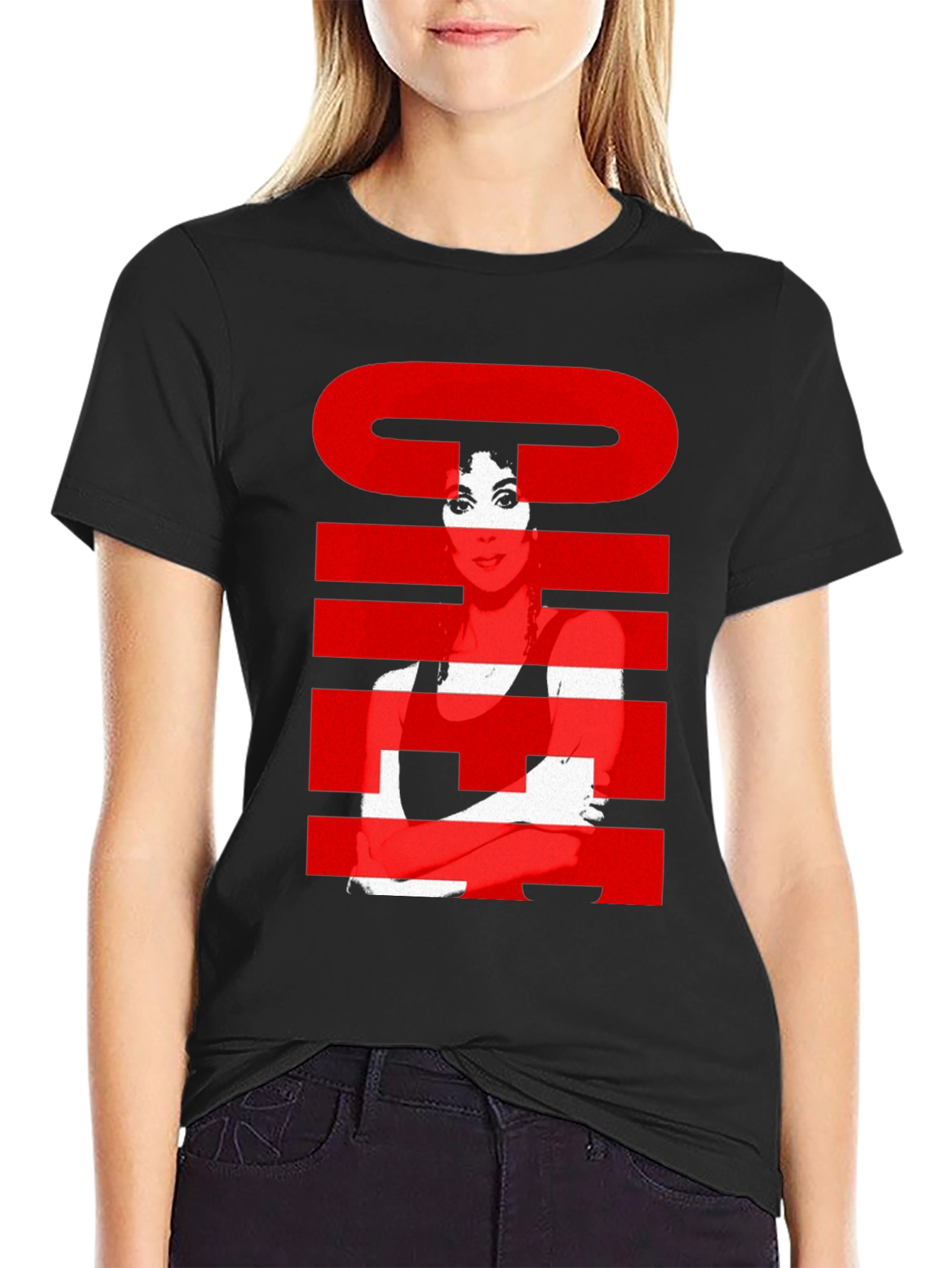 Cher Graphic T-Shirt - Black