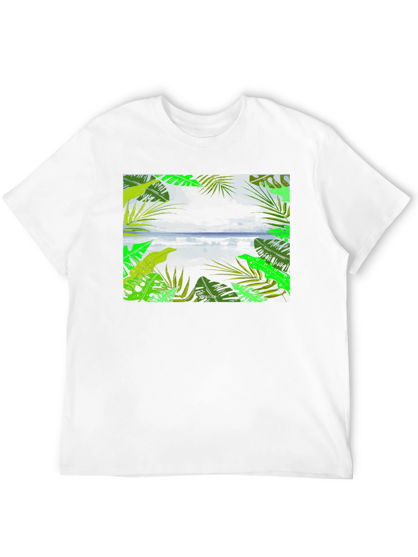 Tropical Vibes Black T-Shirt