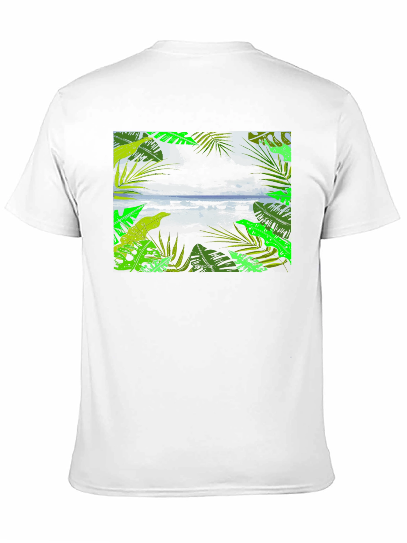 Tropical Vibes Black T-Shirt