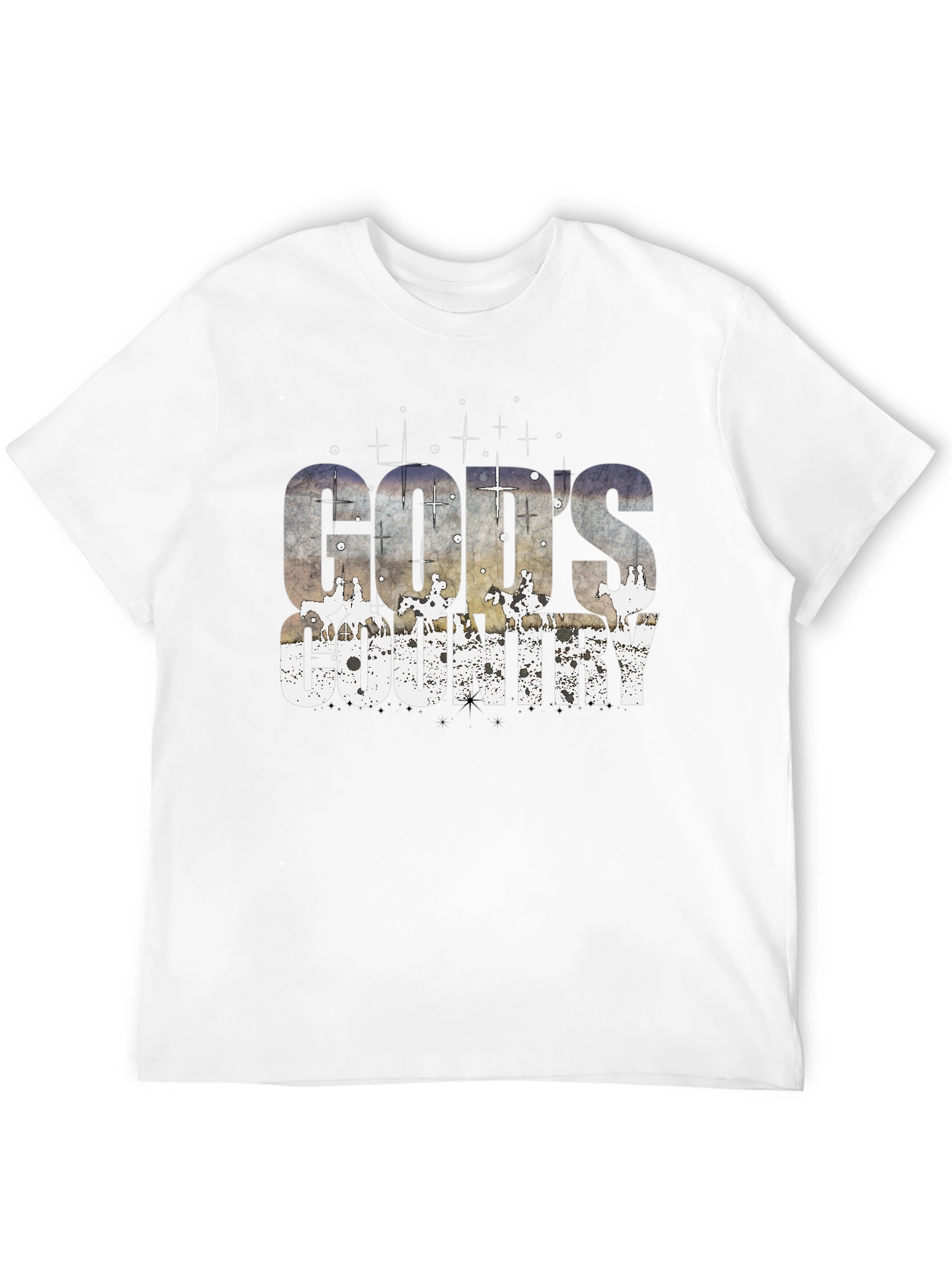 Gods Country Graphic Tee - Western Style Black T-Shirt
