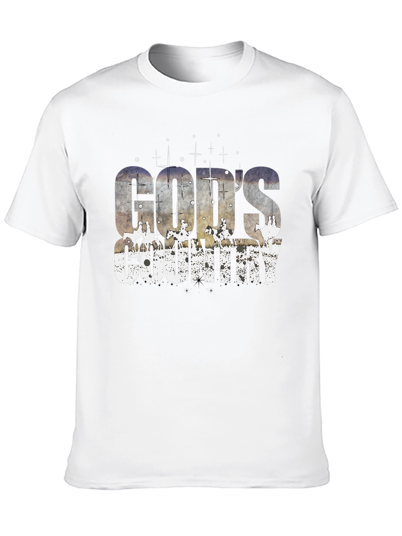 Gods Country Graphic Tee - Western Style Black T-Shirt