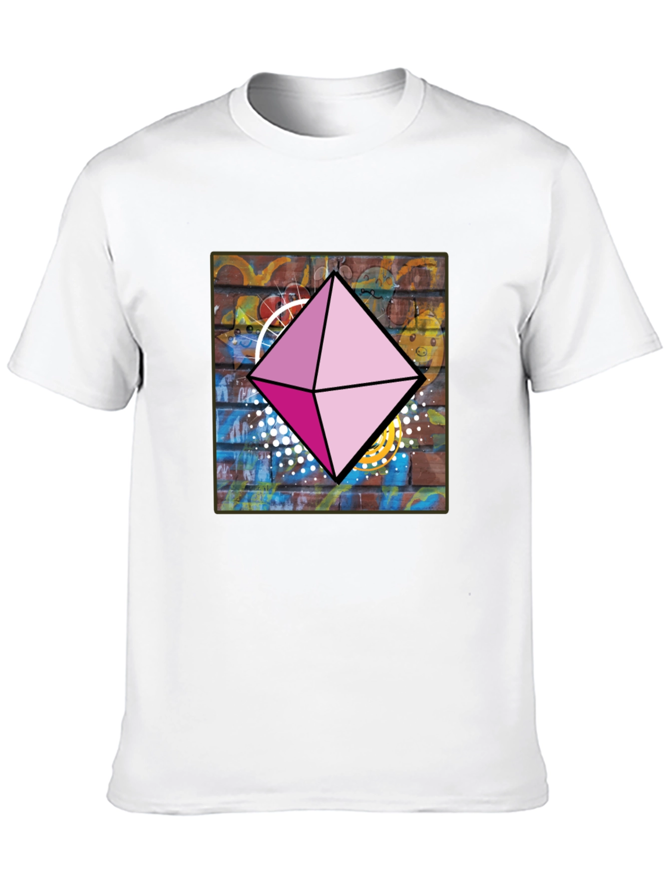 Geometric Diamond Graphic Tee