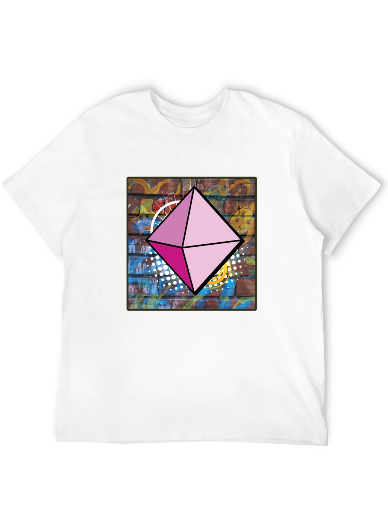 Geometric Diamond Graphic Tee