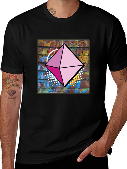 Geometric Diamond Graphic Tee
