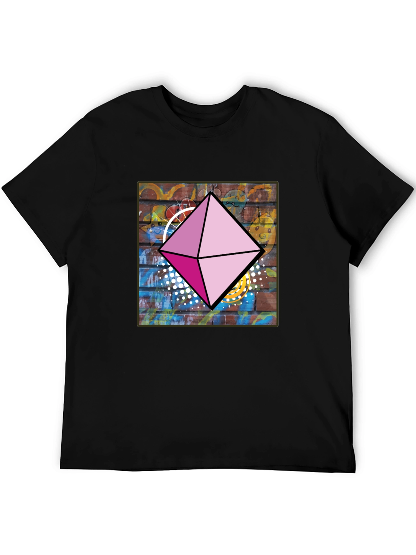 Geometric Diamond Graphic Tee
