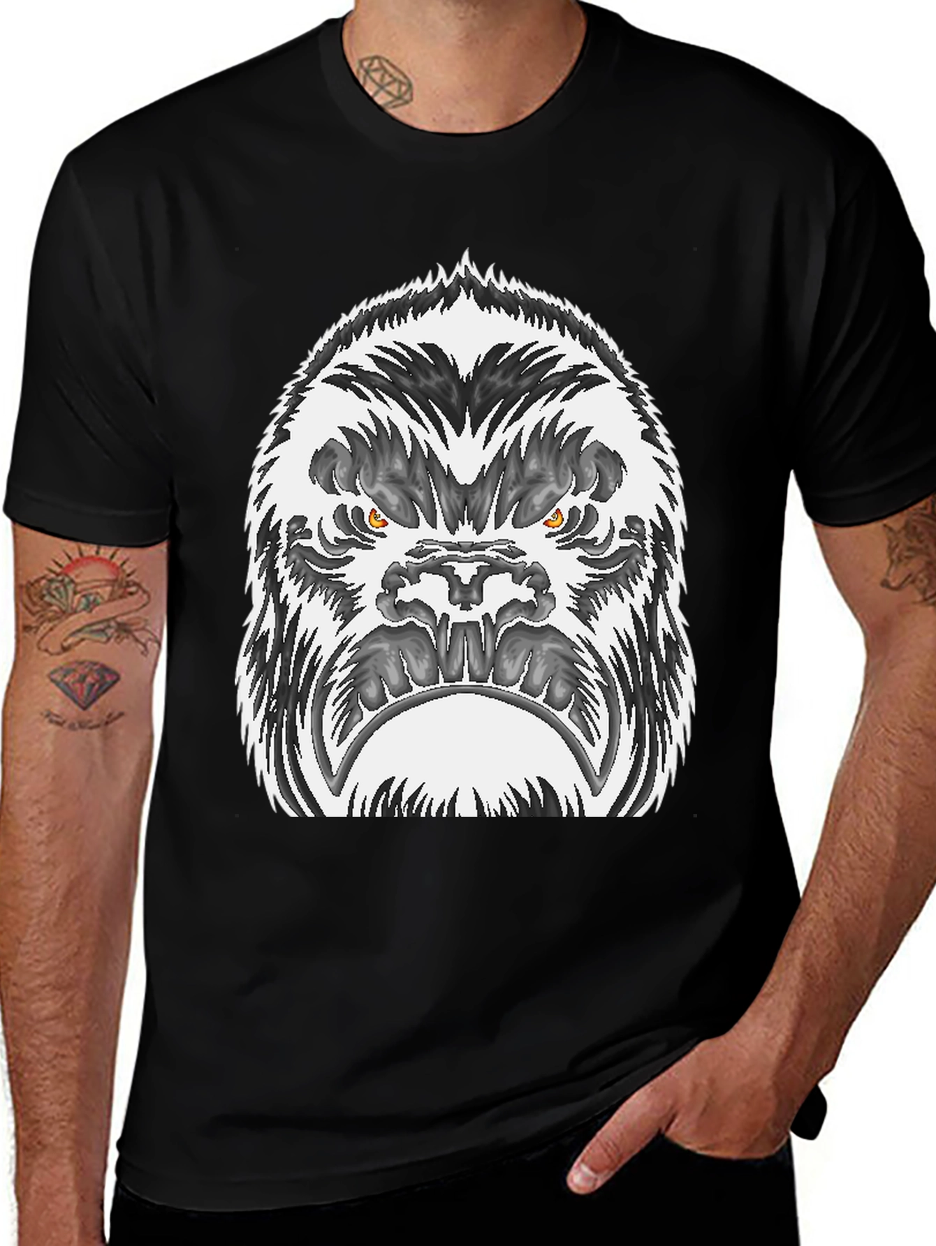 King Kong Graphic Tee - Mens Black T-Shirt
