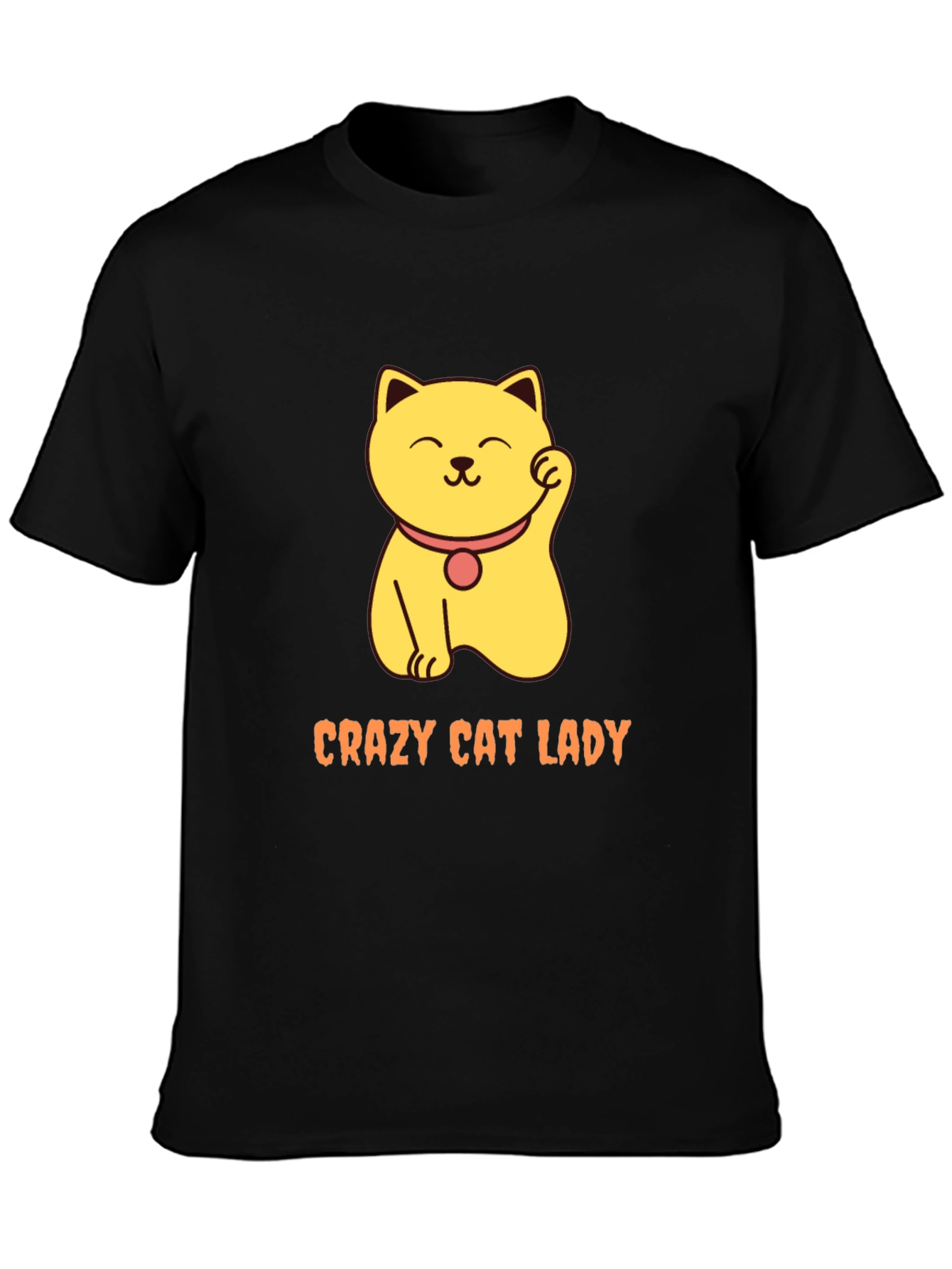 Crazy Cat Lady T-Shirt - Lucky Cat Design