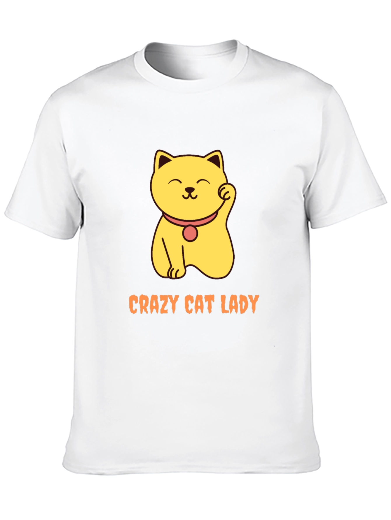 Crazy Cat Lady T-Shirt - Lucky Cat Design