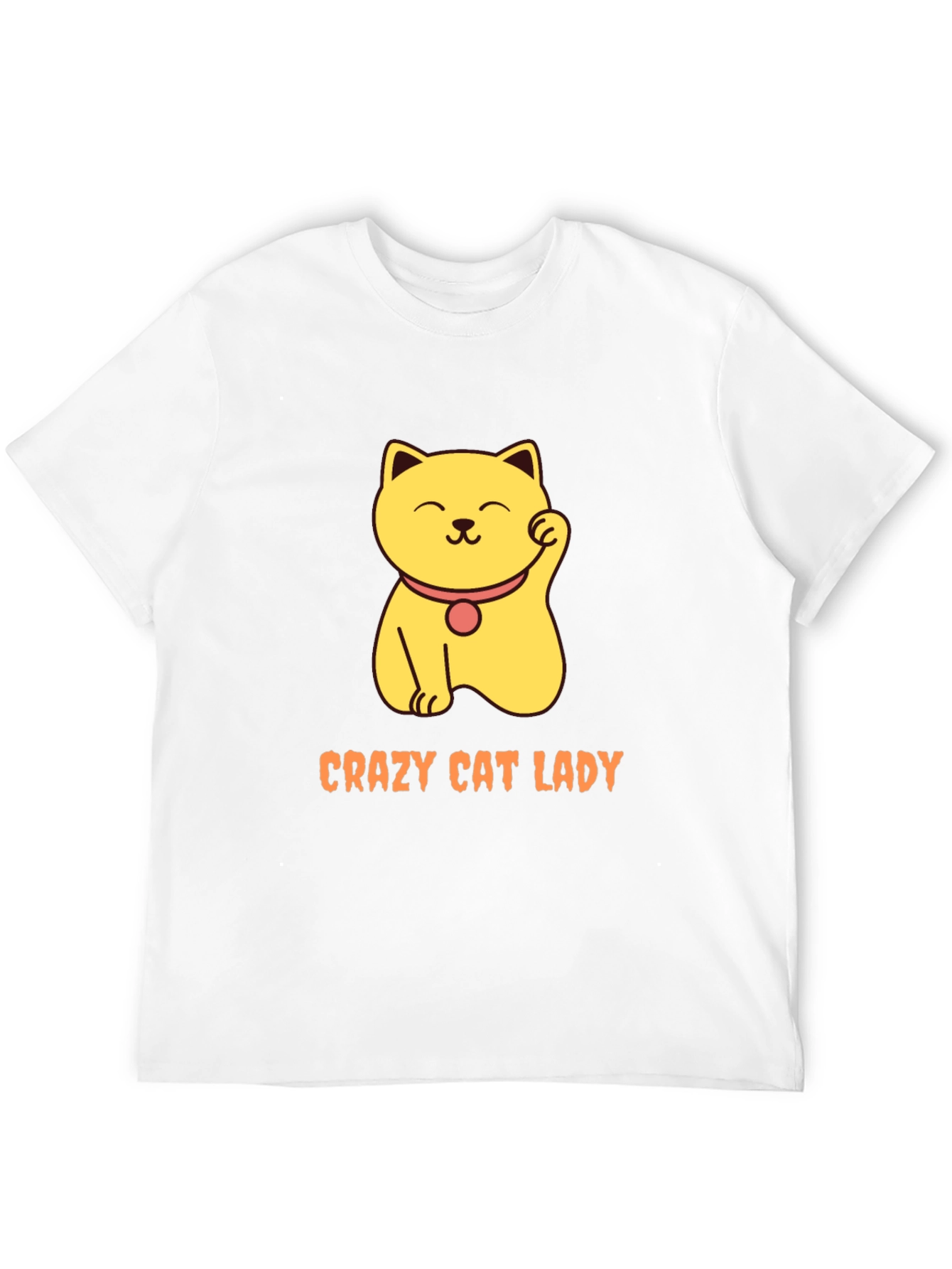 Crazy Cat Lady T-Shirt - Lucky Cat Design
