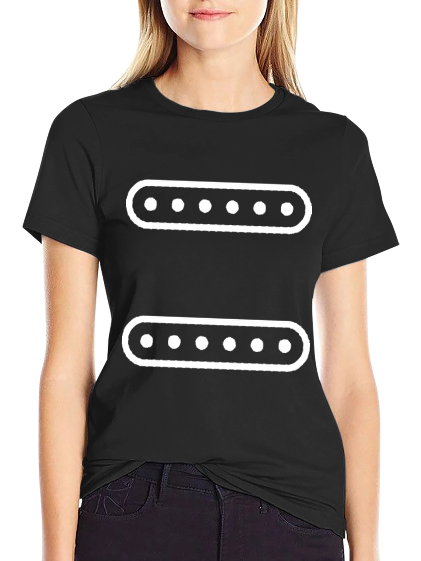 Cool Black T-Shirt with Equalizer Graphic