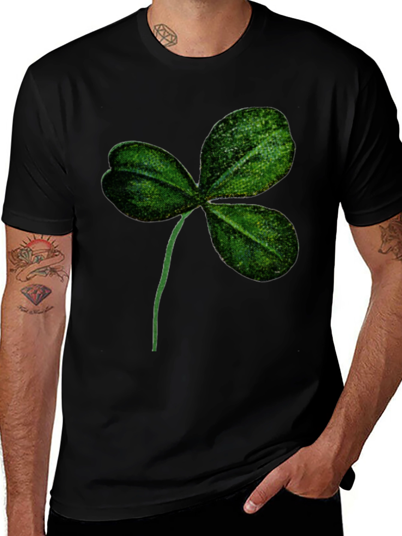 Shamrock T-Shirt: Lucky Irish Green Clover Tee