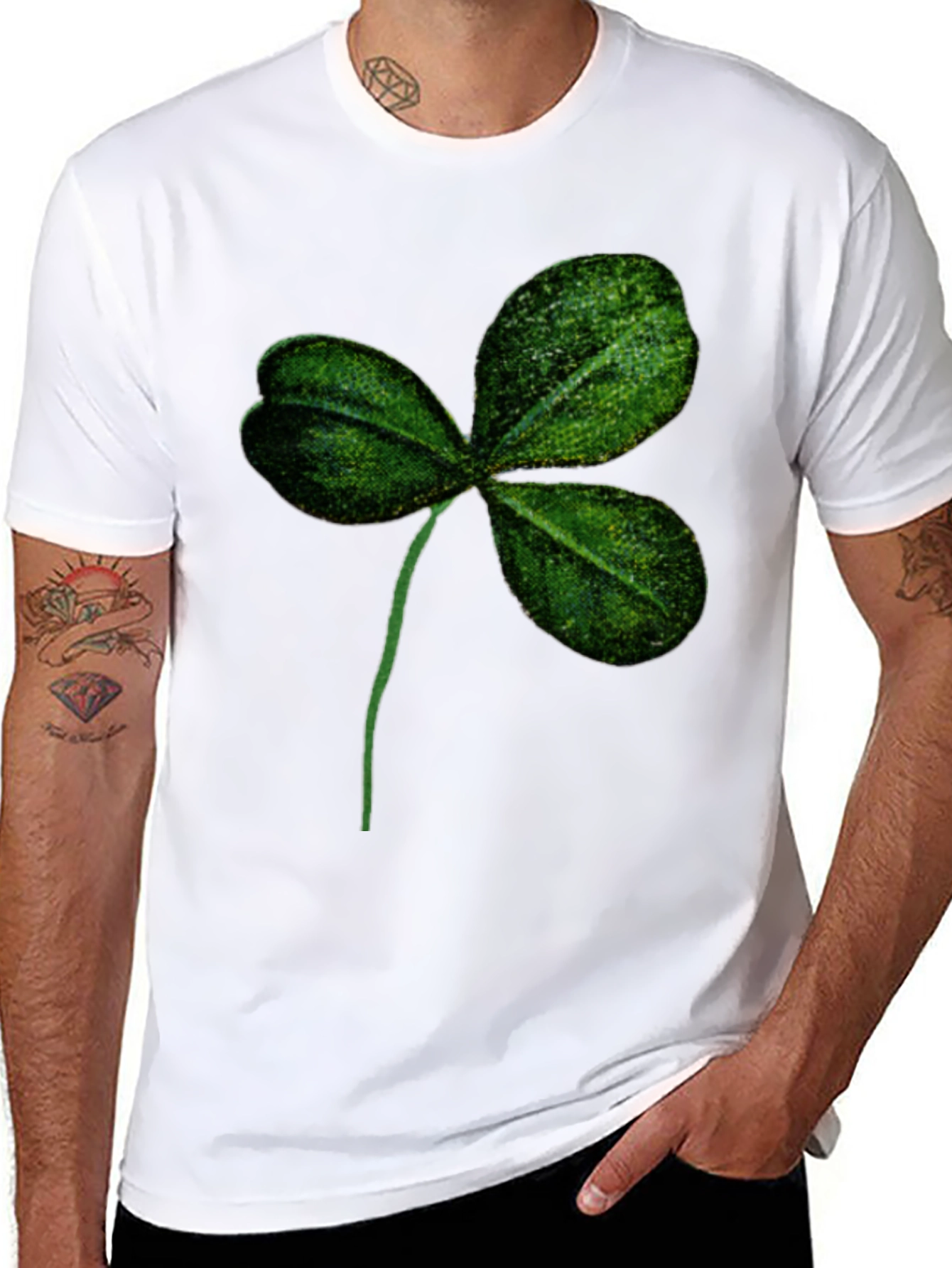 Shamrock T-Shirt: Lucky Irish Green Clover Tee