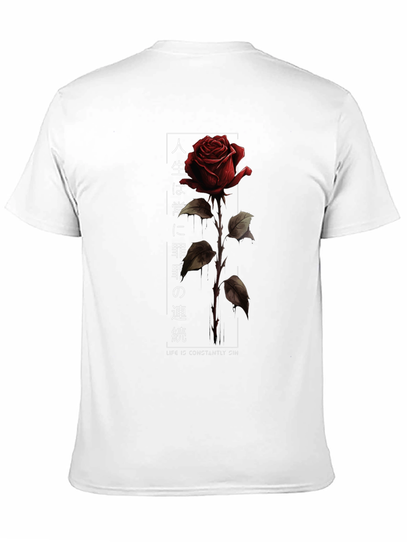Rose Graphic Tee - Life is Sin