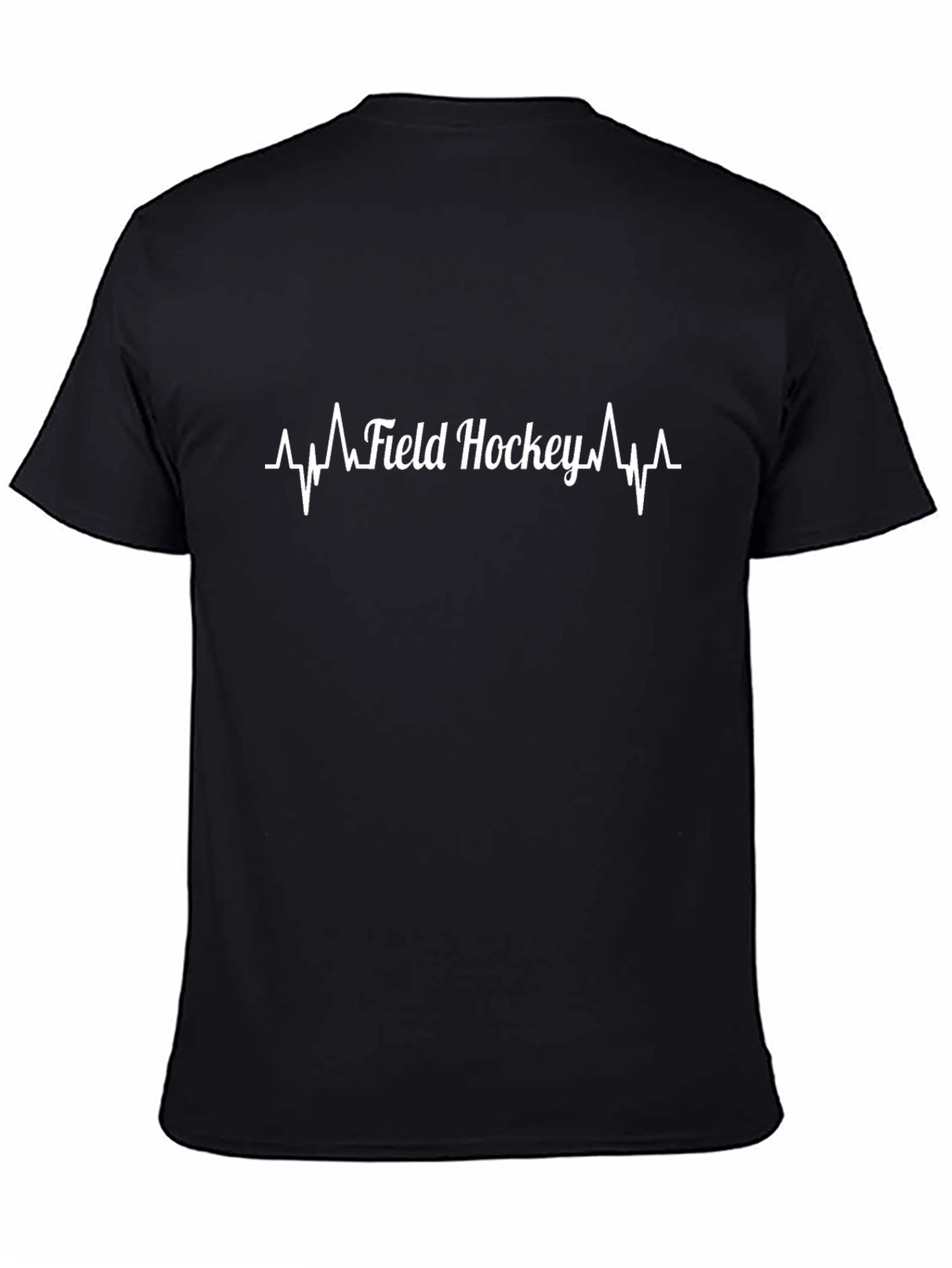 Field Hockey Heartbeat T-Shirt - Black