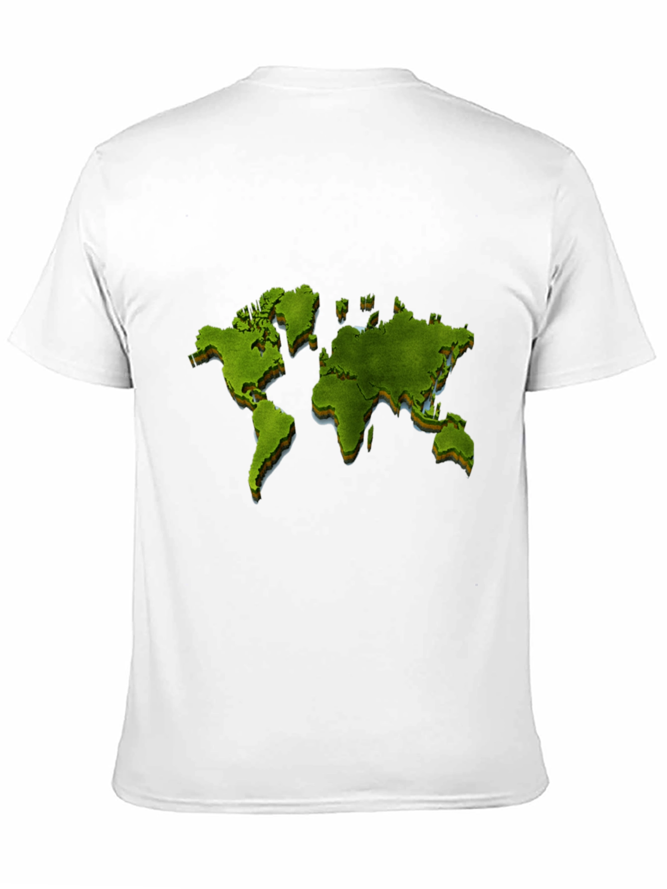 World Map Graphic Print Black T-Shirt