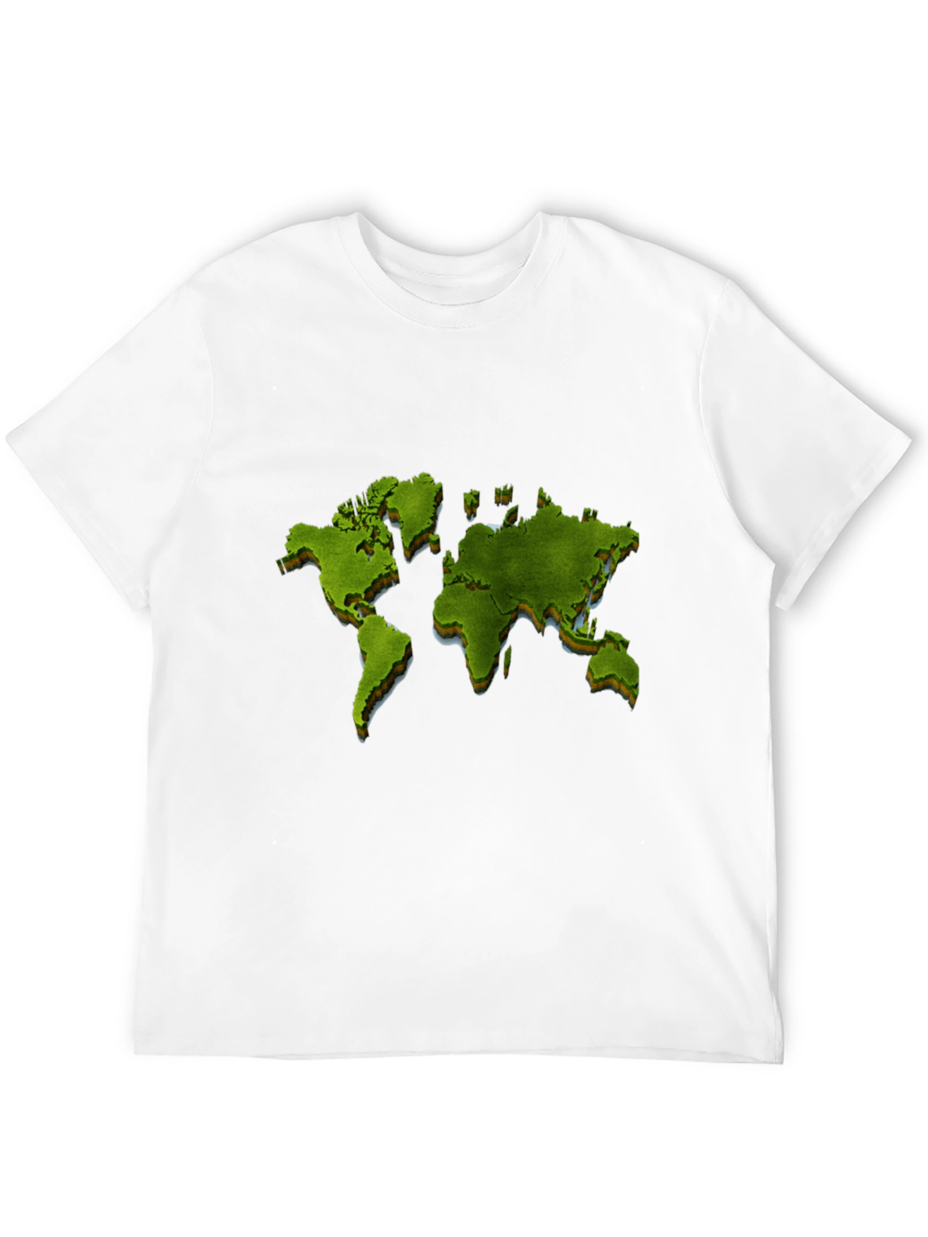 World Map Graphic Print Black T-Shirt