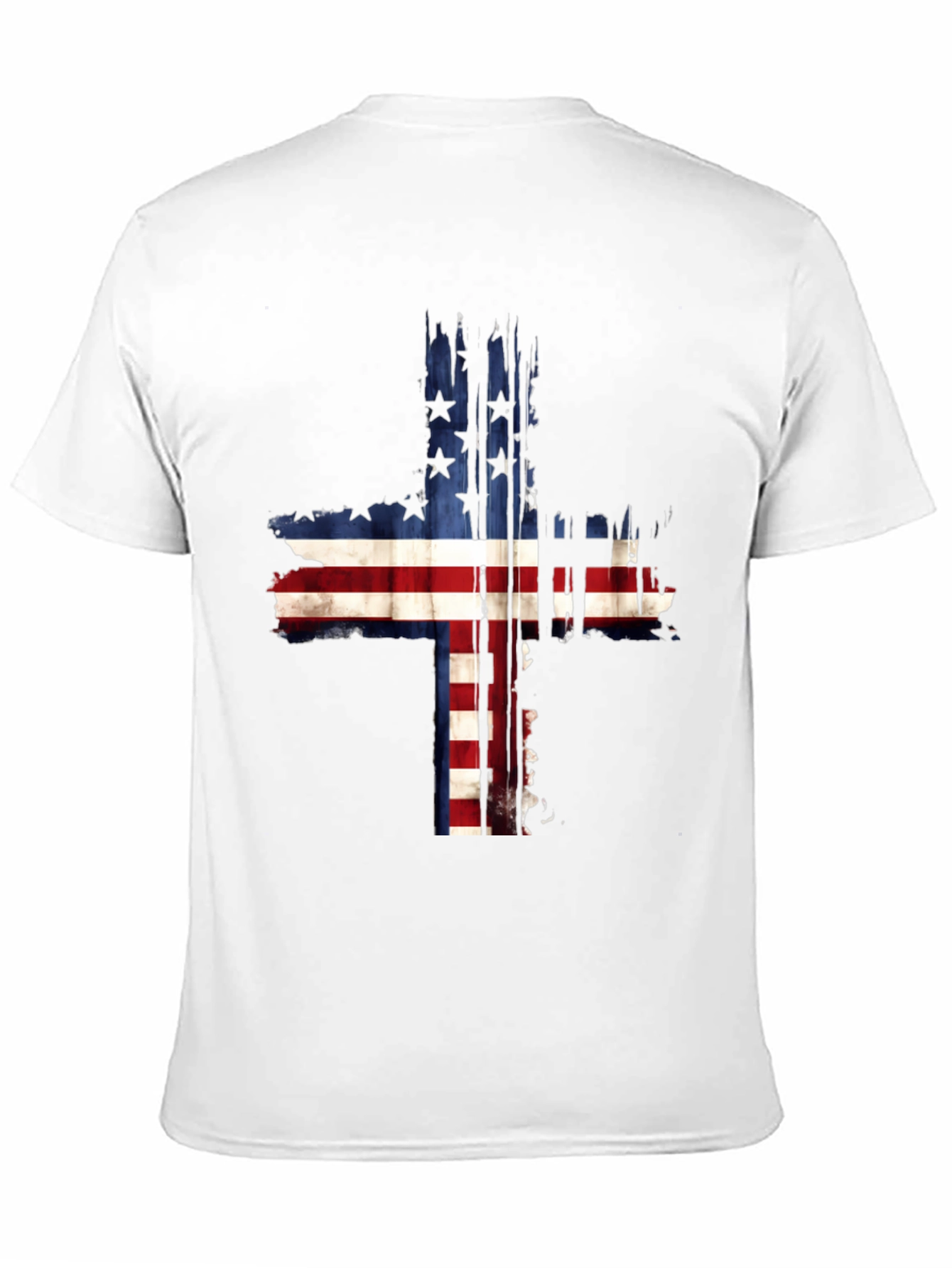 American Flag Cross Graphic Tee