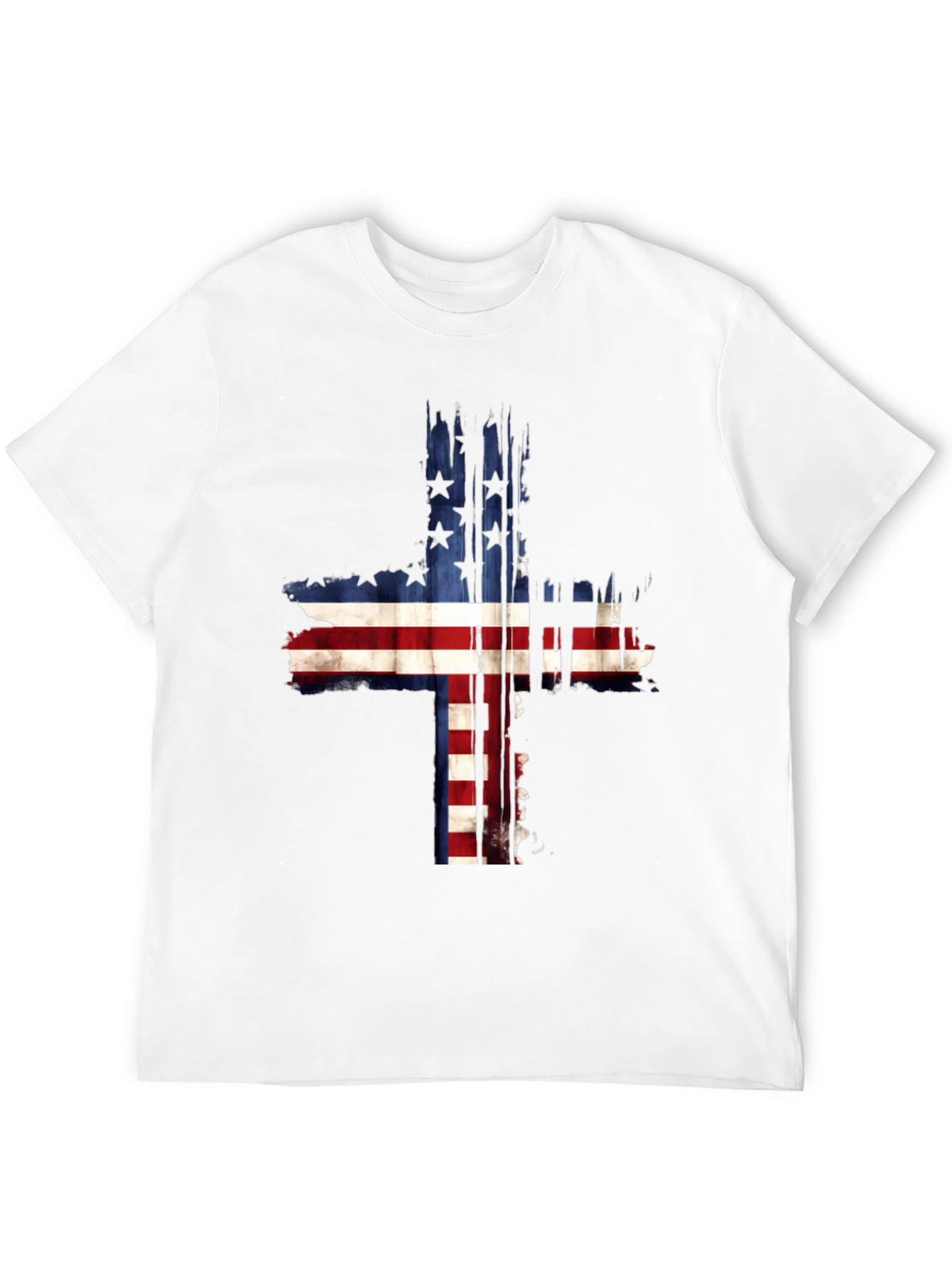 American Flag Cross Graphic Tee