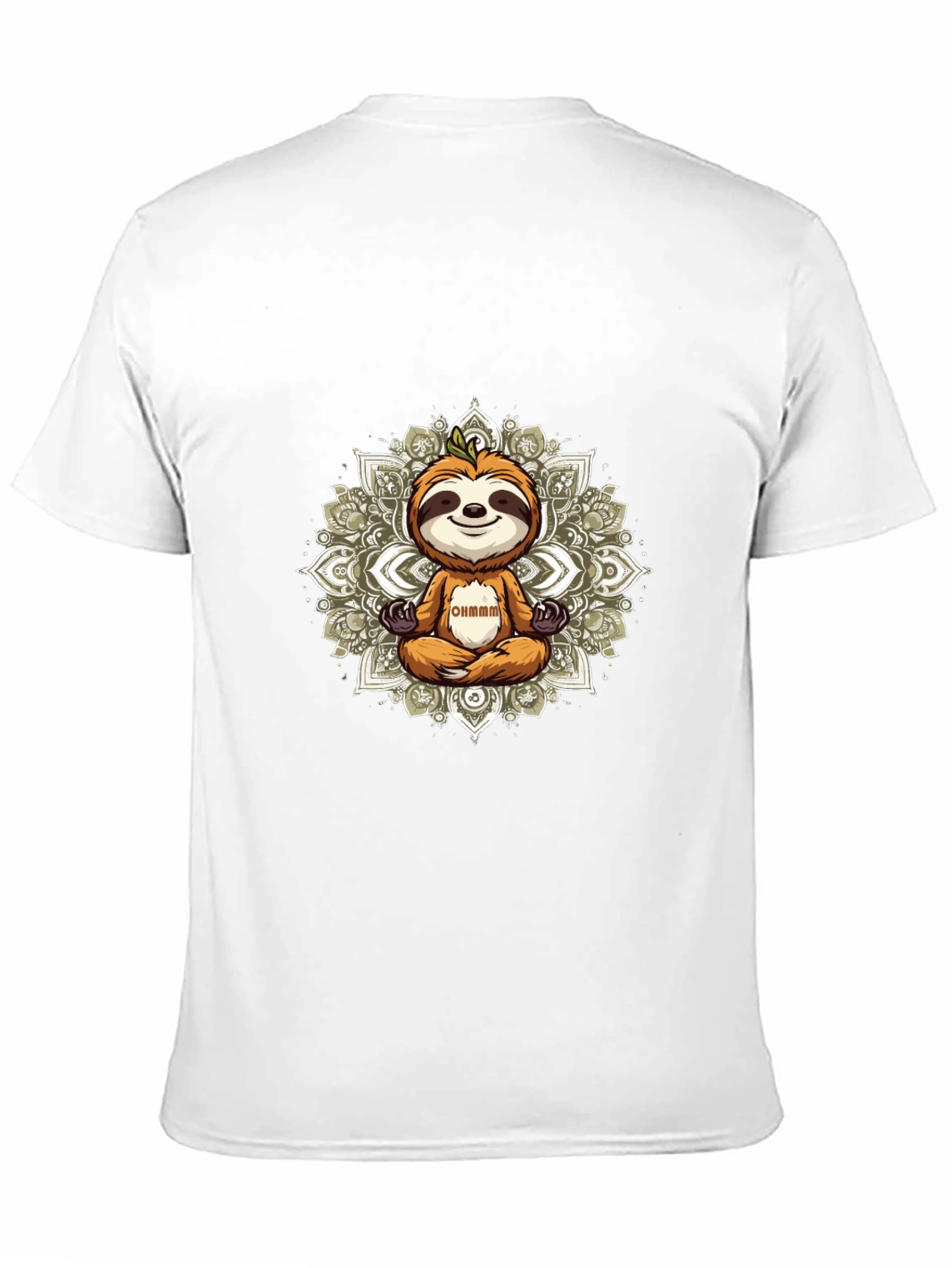 Meditating Sloth Graphic Tee - Relaxed Vibe