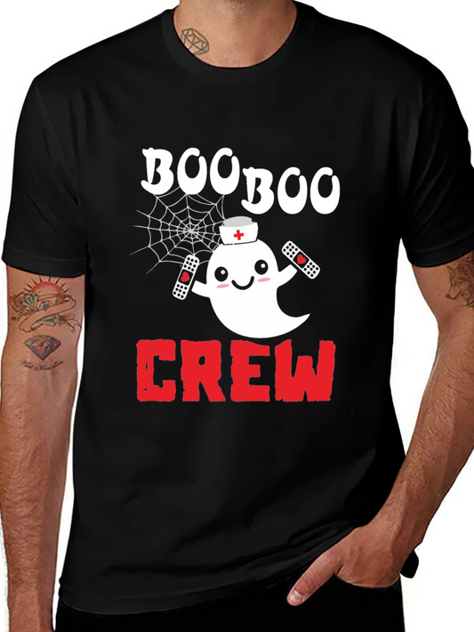 Boo Boo Crew Halloween Nurse Ghost T-Shirt