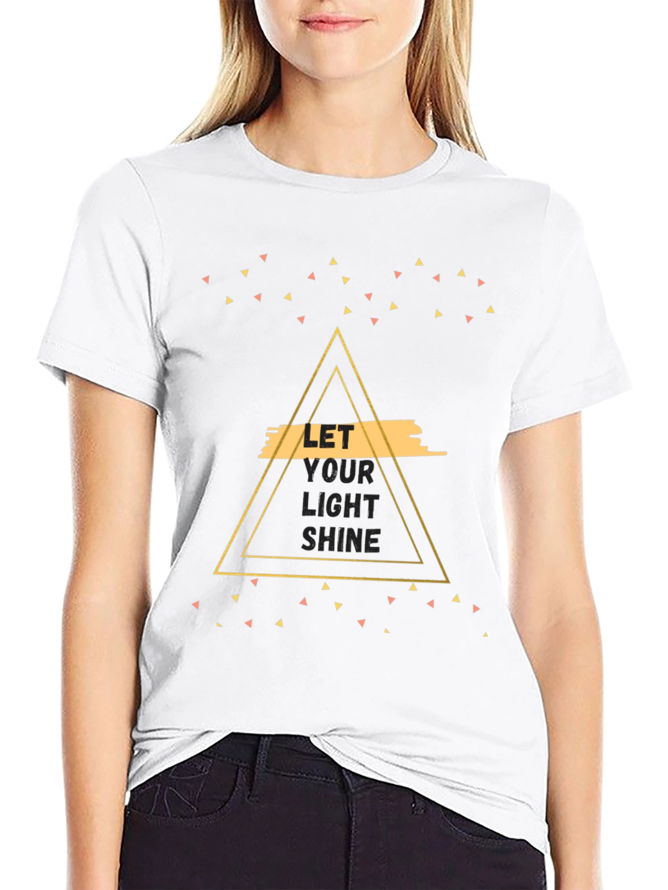 Let Your Light Shine Black Graphic Tee