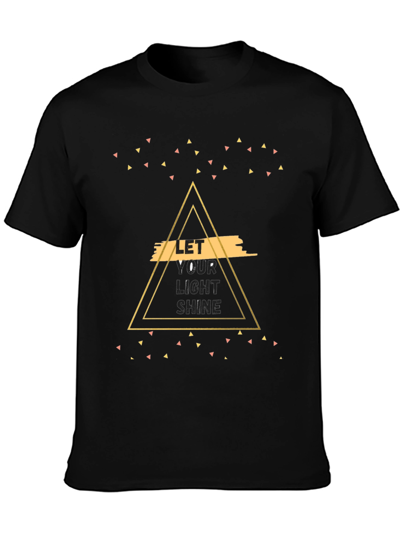 Let Your Light Shine Black Graphic Tee